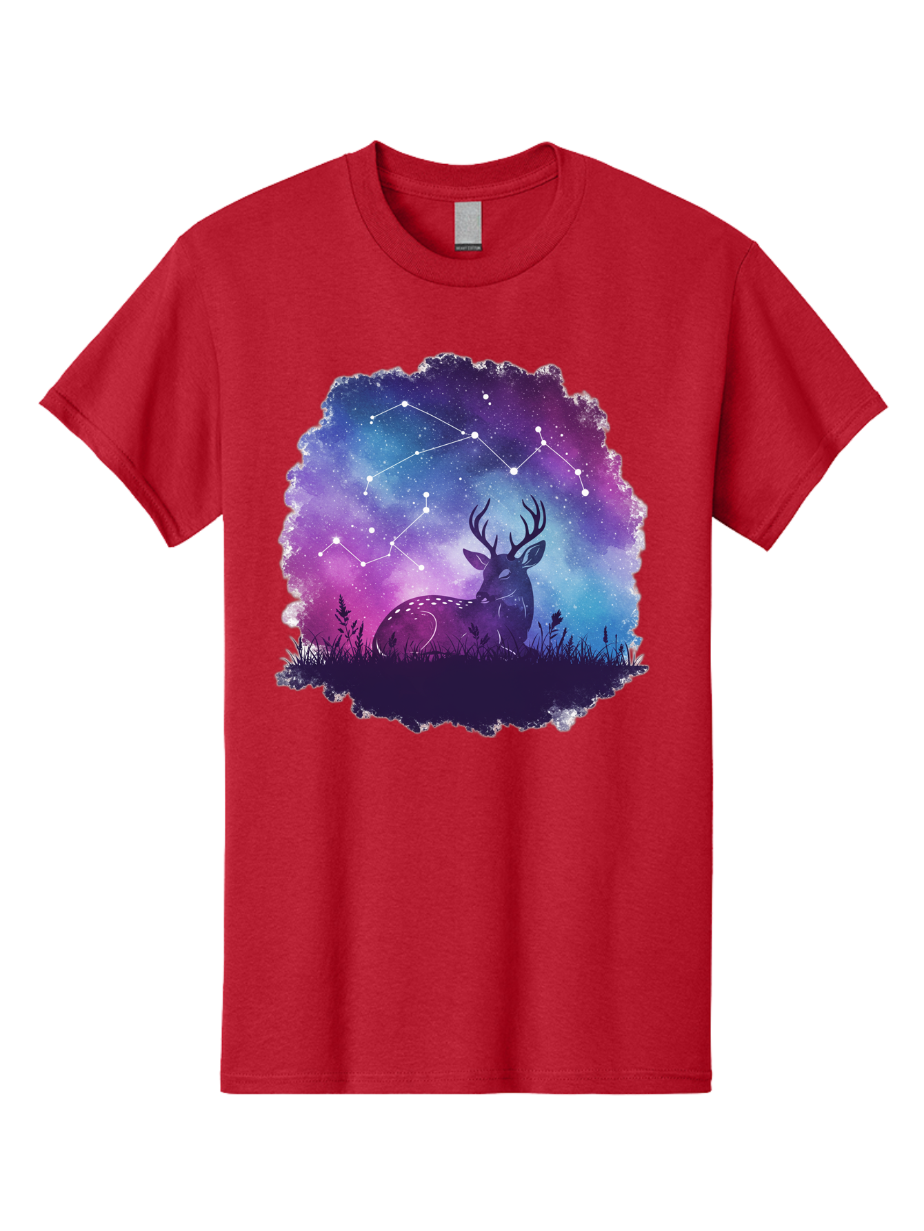 Deer-Constellation-2 Men'S Graphic Tee, 100% Cotton, Comfortable Casual Summer Wear, Machine Washable, Vintage Camera, Old Camera, Antique Camera, Black Camera, Classic Photography, Photography Equipment, Nostalgic Device, Film Camera, Baf022