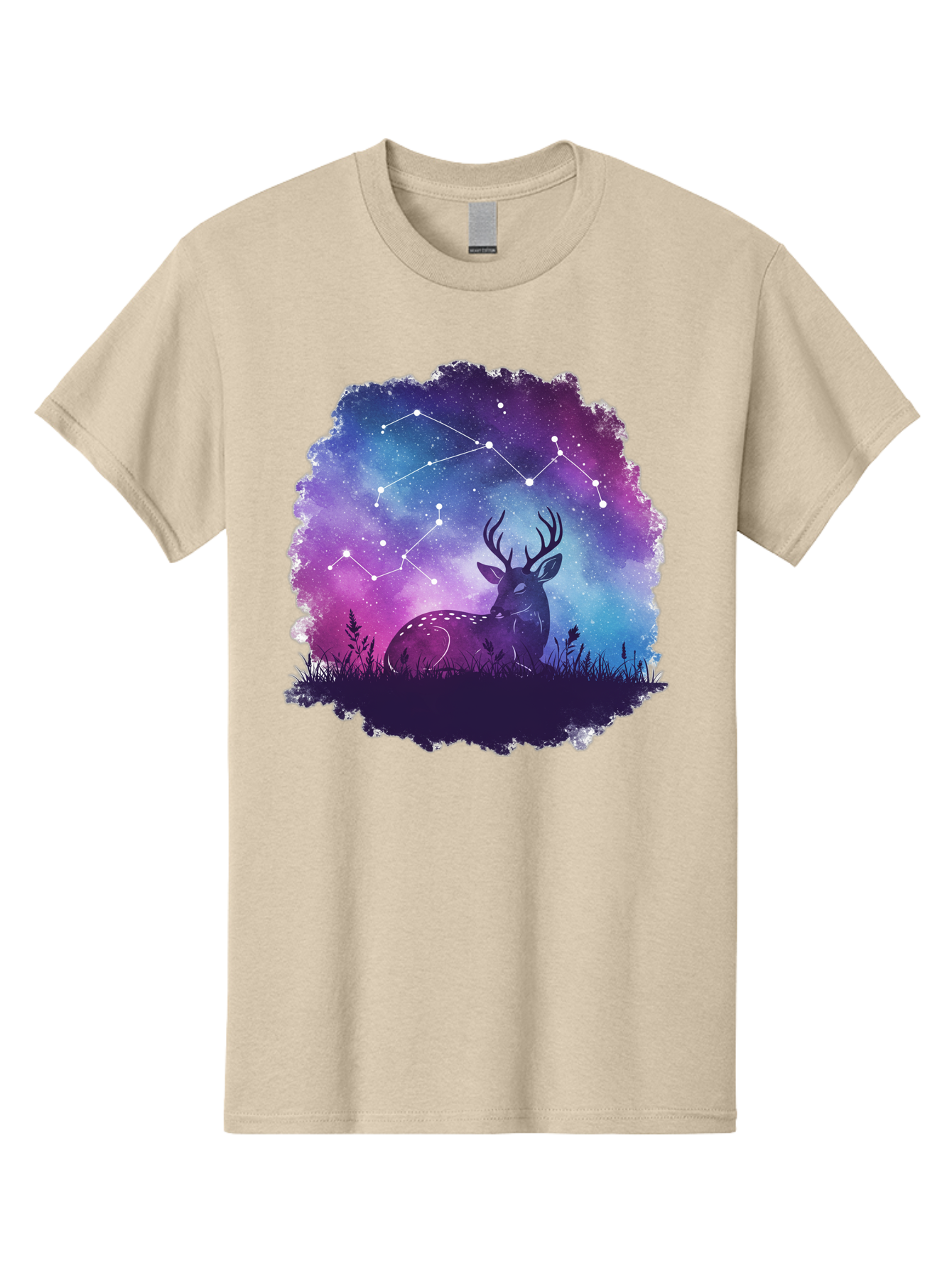 Deer-Constellation-2 Men'S Graphic Tee, 100% Cotton, Comfortable Casual Summer Wear, Machine Washable, Vintage Camera, Old Camera, Antique Camera, Black Camera, Classic Photography, Photography Equipment, Nostalgic Device, Film Camera, Baf022