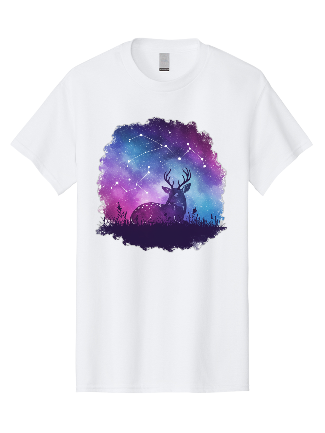 Deer-Constellation-2 Men'S Graphic Tee, 100% Cotton, Comfortable Casual Summer Wear, Machine Washable, Vintage Camera, Old Camera, Antique Camera, Black Camera, Classic Photography, Photography Equipment, Nostalgic Device, Film Camera, Baf022