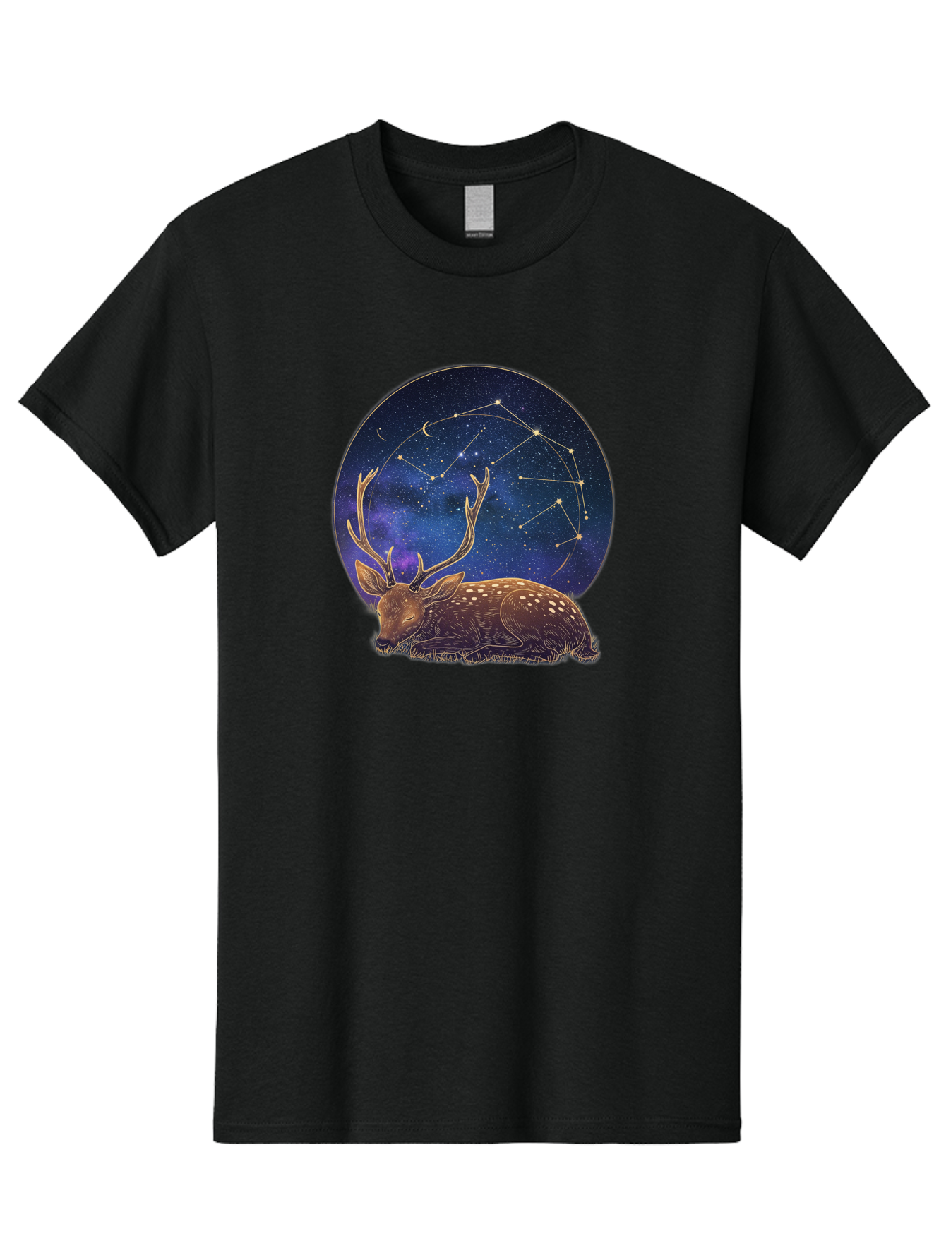 Deer-Constellation Men'S Graphic Tee, 100% Cotton, Comfortable Casual Summer Wear, Machine Washable, Vintage Camera, Old Camera, Antique Camera, Black Camera, Classic Photography, Photography Equipment, Nostalgic Device, Film Camera, Baf023