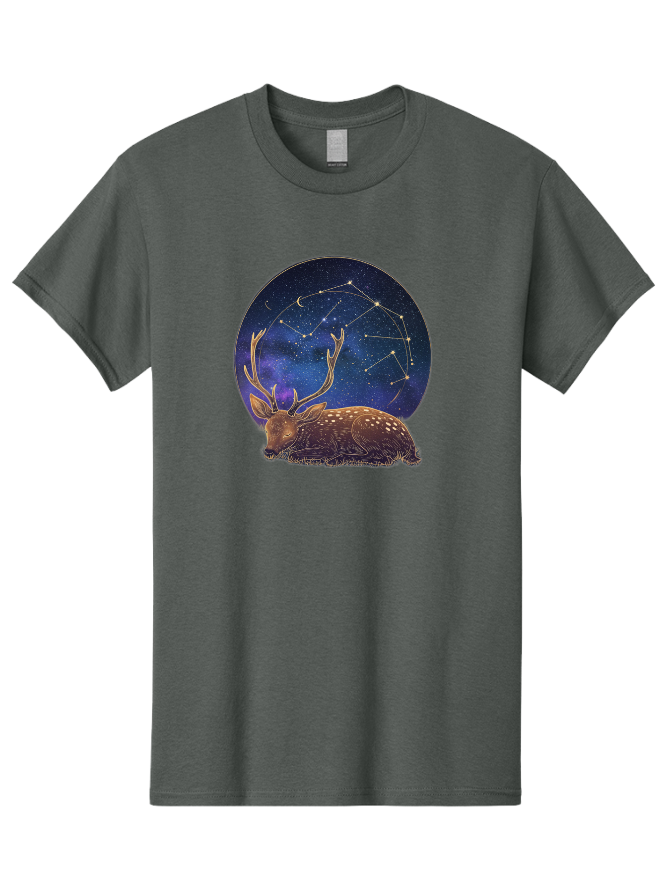 Deer-Constellation Men'S Graphic Tee, 100% Cotton, Comfortable Casual Summer Wear, Machine Washable, Vintage Camera, Old Camera, Antique Camera, Black Camera, Classic Photography, Photography Equipment, Nostalgic Device, Film Camera, Baf023