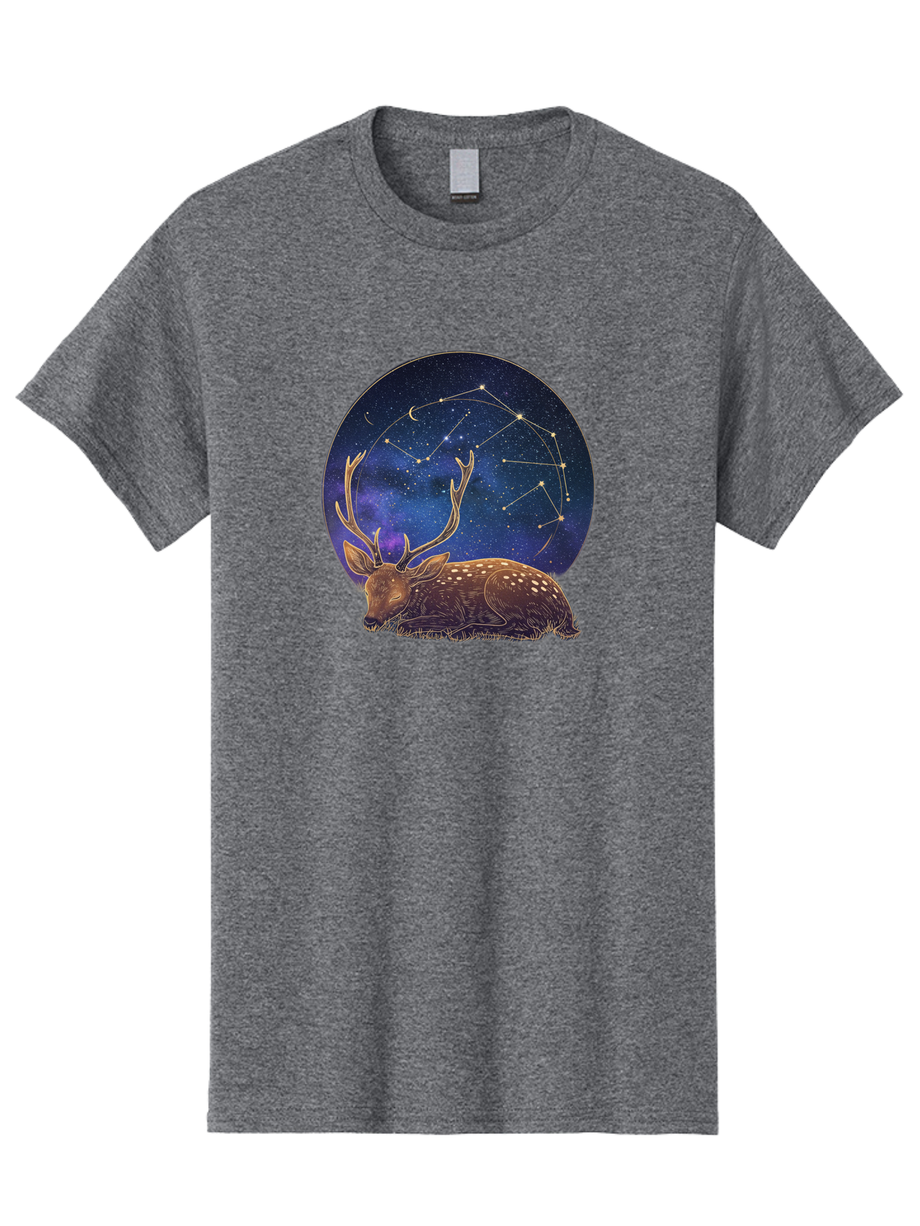 Deer-Constellation Men'S Graphic Tee, 100% Cotton, Comfortable Casual Summer Wear, Machine Washable, Vintage Camera, Old Camera, Antique Camera, Black Camera, Classic Photography, Photography Equipment, Nostalgic Device, Film Camera, Baf023