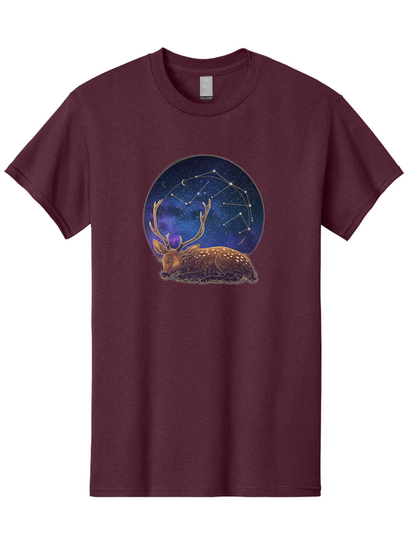 Deer-Constellation Men'S Graphic Tee, 100% Cotton, Comfortable Casual Summer Wear, Machine Washable, Vintage Camera, Old Camera, Antique Camera, Black Camera, Classic Photography, Photography Equipment, Nostalgic Device, Film Camera, Baf023