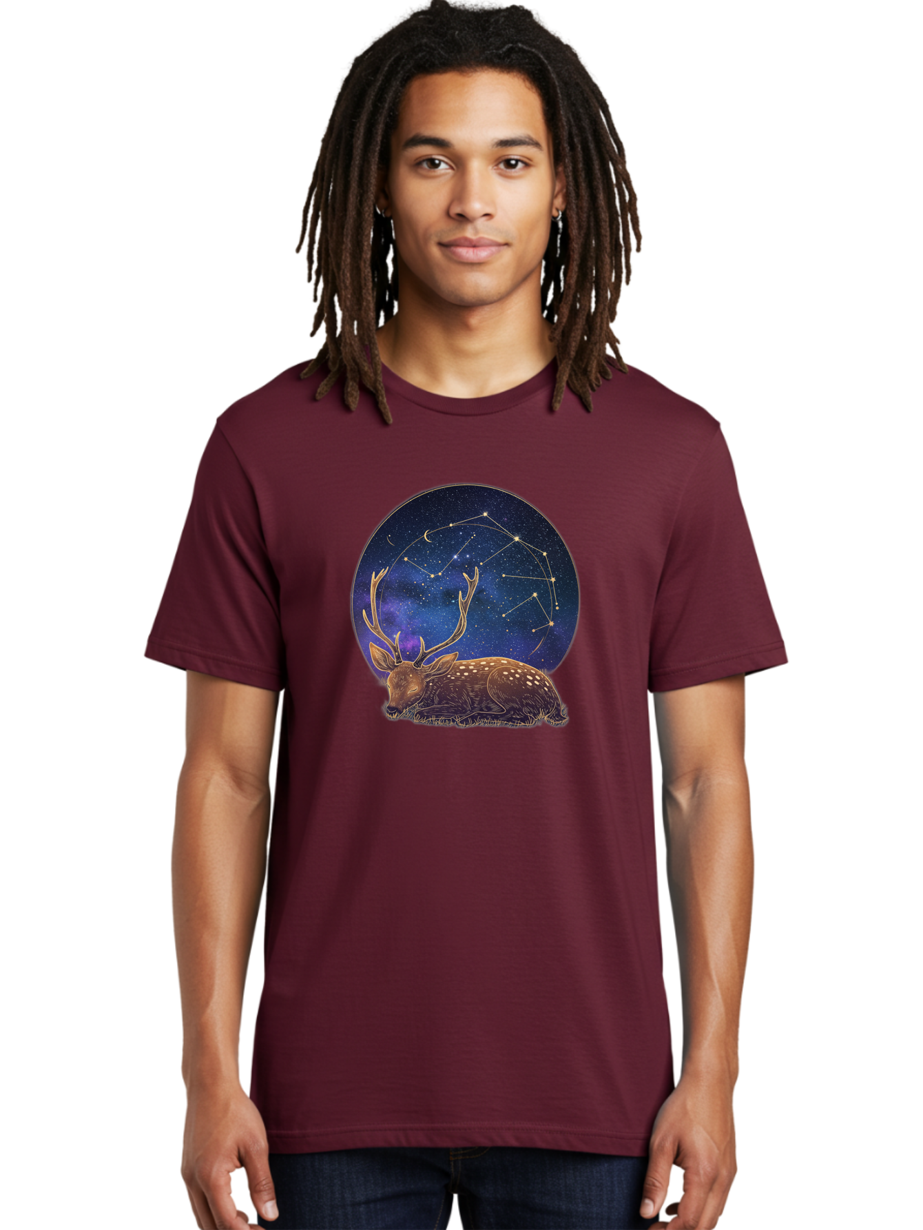 Deer-Constellation Men'S Graphic Tee, 100% Cotton, Comfortable Casual Summer Wear, Machine Washable, Vintage Camera, Old Camera, Antique Camera, Black Camera, Classic Photography, Photography Equipment, Nostalgic Device, Film Camera, Baf023
