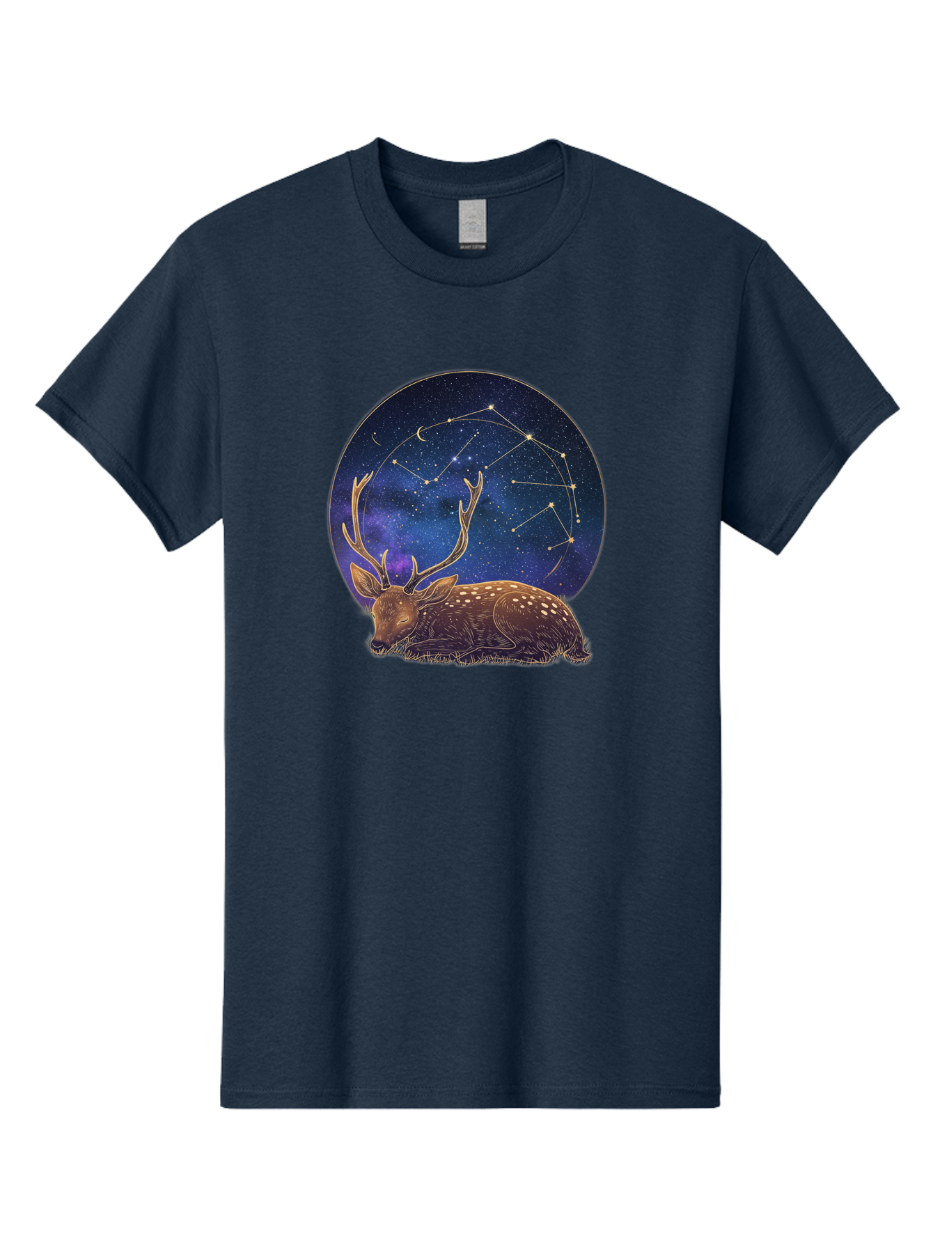 Deer-Constellation Men'S Graphic Tee, 100% Cotton, Comfortable Casual Summer Wear, Machine Washable, Vintage Camera, Old Camera, Antique Camera, Black Camera, Classic Photography, Photography Equipment, Nostalgic Device, Film Camera, Baf023