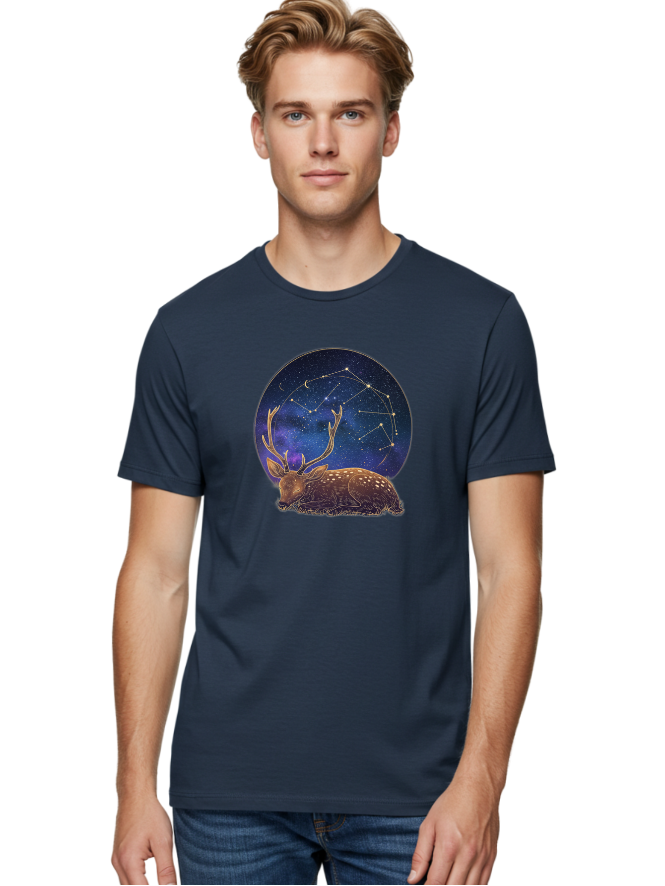 Deer-Constellation Men'S Graphic Tee, 100% Cotton, Comfortable Casual Summer Wear, Machine Washable, Vintage Camera, Old Camera, Antique Camera, Black Camera, Classic Photography, Photography Equipment, Nostalgic Device, Film Camera, Baf023