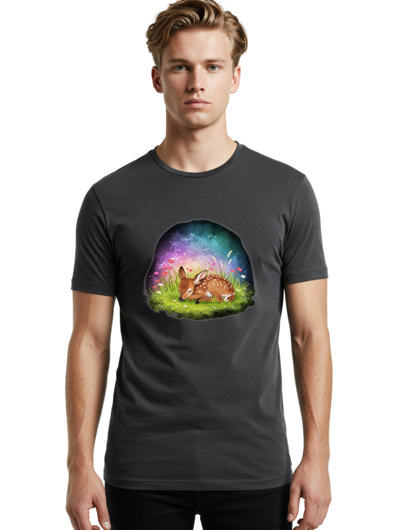 Deer-In-Flowers Men'S Graphic Tee, 100% Cotton, Comfortable Casual Summer Wear, Machine Washable, Vintage Camera, Old Camera, Antique Camera, Black Camera, Classic Photography, Photography Equipment, Nostalgic Device, Film Camera, Camera Art Baf024