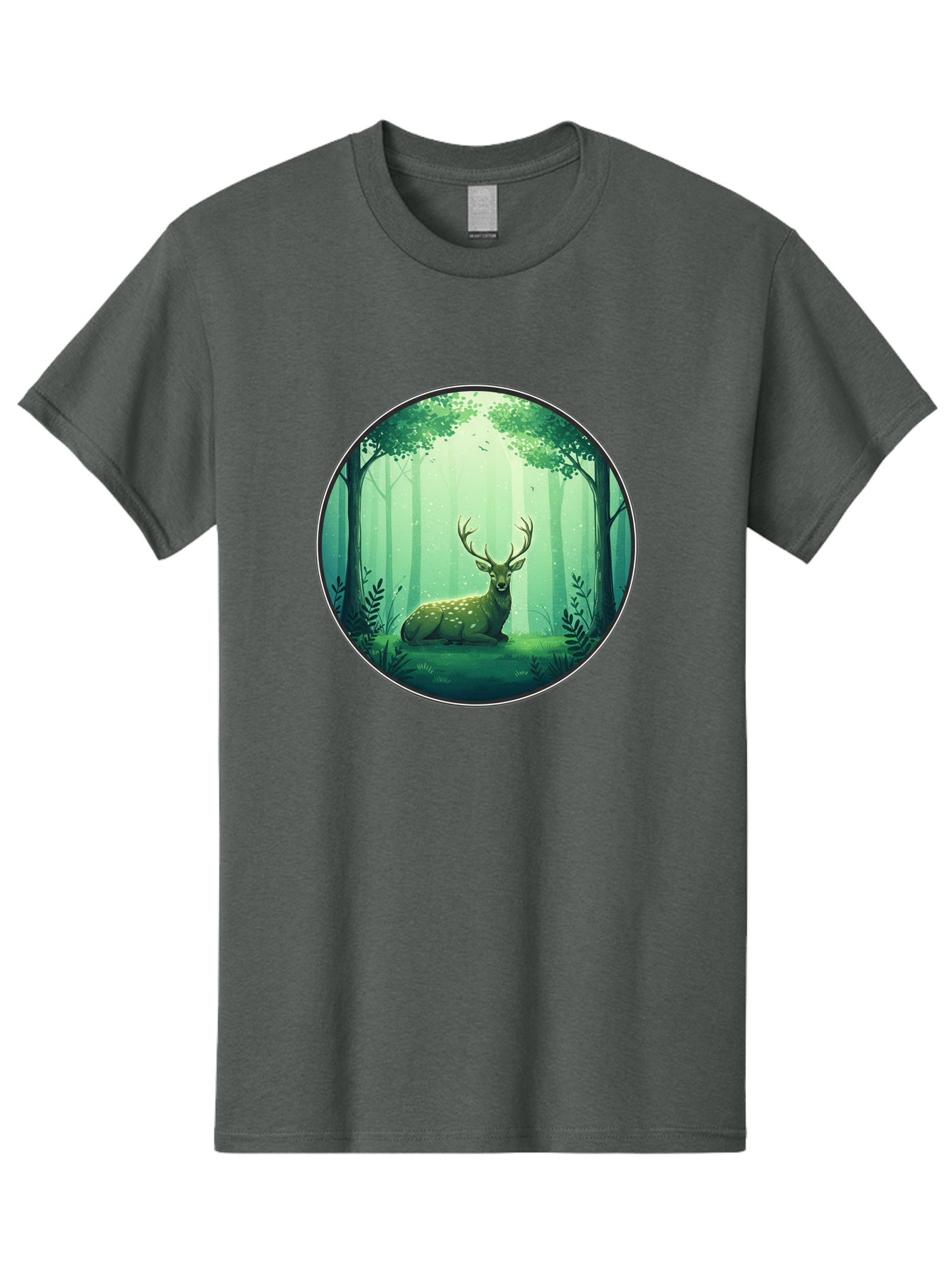 Deer-In-Forest-1 Men'S Graphic Tee, 100% Cotton, Comfortable Casual Summer Wear, Machine Washable, Vintage Camera, Old Camera, Antique Camera, Black Camera, Classic Photography, Photography Equipment, Nostalgic Device, Film Camera, Camera Art Baf025