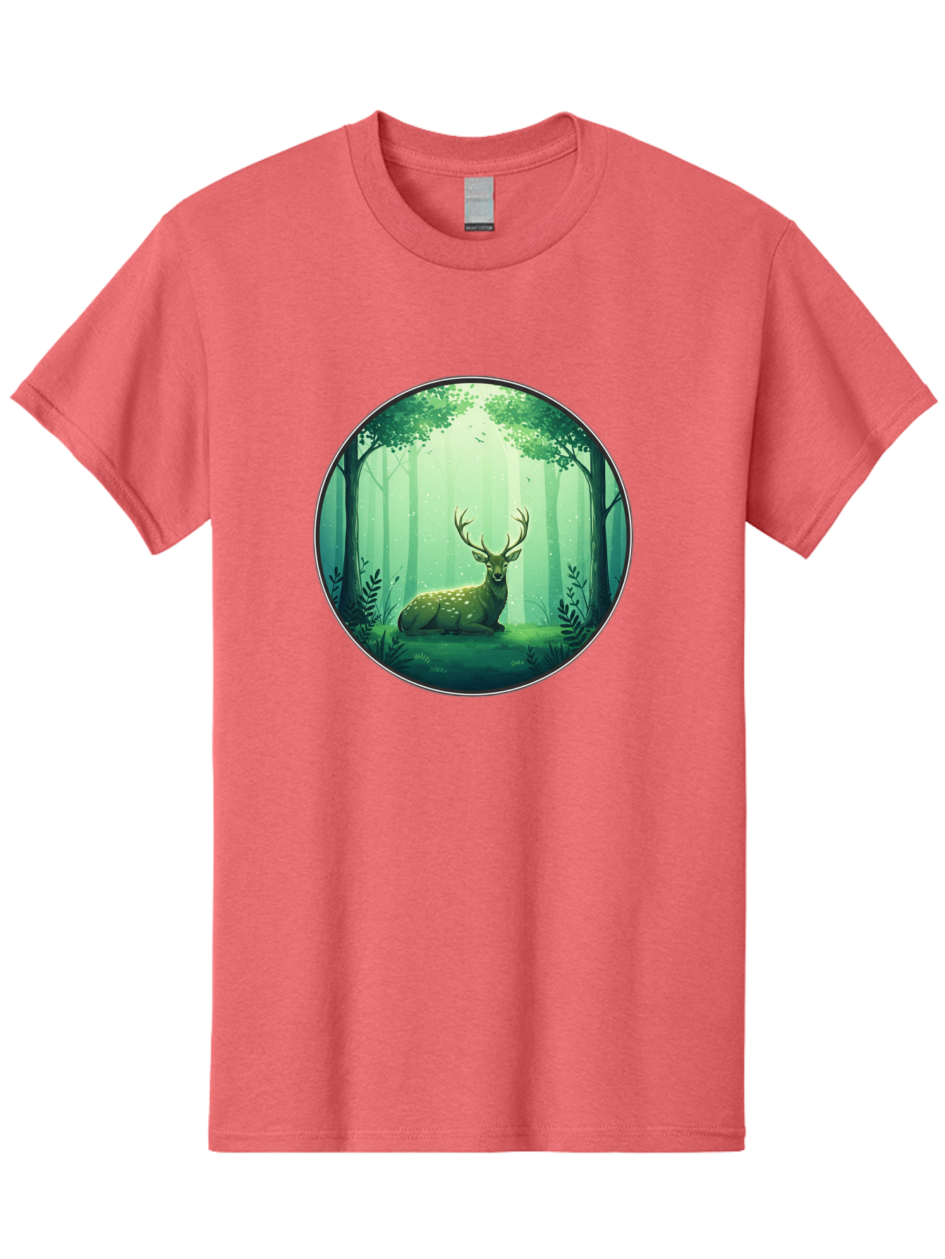 Deer-In-Forest-1 Men'S Graphic Tee, 100% Cotton, Comfortable Casual Summer Wear, Machine Washable, Vintage Camera, Old Camera, Antique Camera, Black Camera, Classic Photography, Photography Equipment, Nostalgic Device, Film Camera, Camera Art Baf025