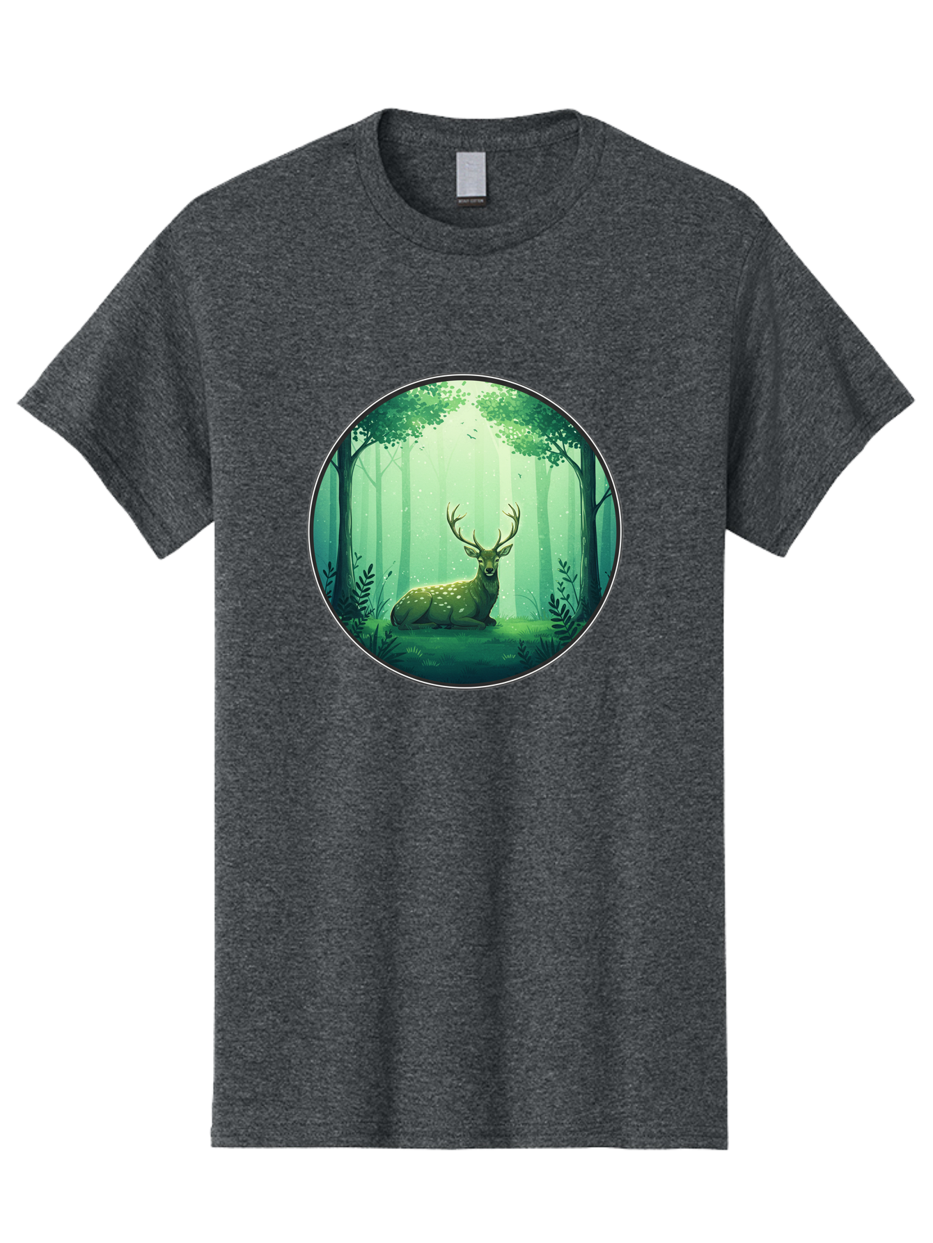 Deer-In-Forest-1 Men'S Graphic Tee, 100% Cotton, Comfortable Casual Summer Wear, Machine Washable, Vintage Camera, Old Camera, Antique Camera, Black Camera, Classic Photography, Photography Equipment, Nostalgic Device, Film Camera, Camera Art Baf025