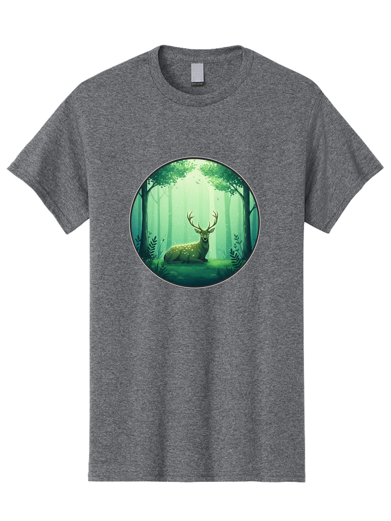 Deer-In-Forest-1 Men'S Graphic Tee, 100% Cotton, Comfortable Casual Summer Wear, Machine Washable, Vintage Camera, Old Camera, Antique Camera, Black Camera, Classic Photography, Photography Equipment, Nostalgic Device, Film Camera, Camera Art Baf025