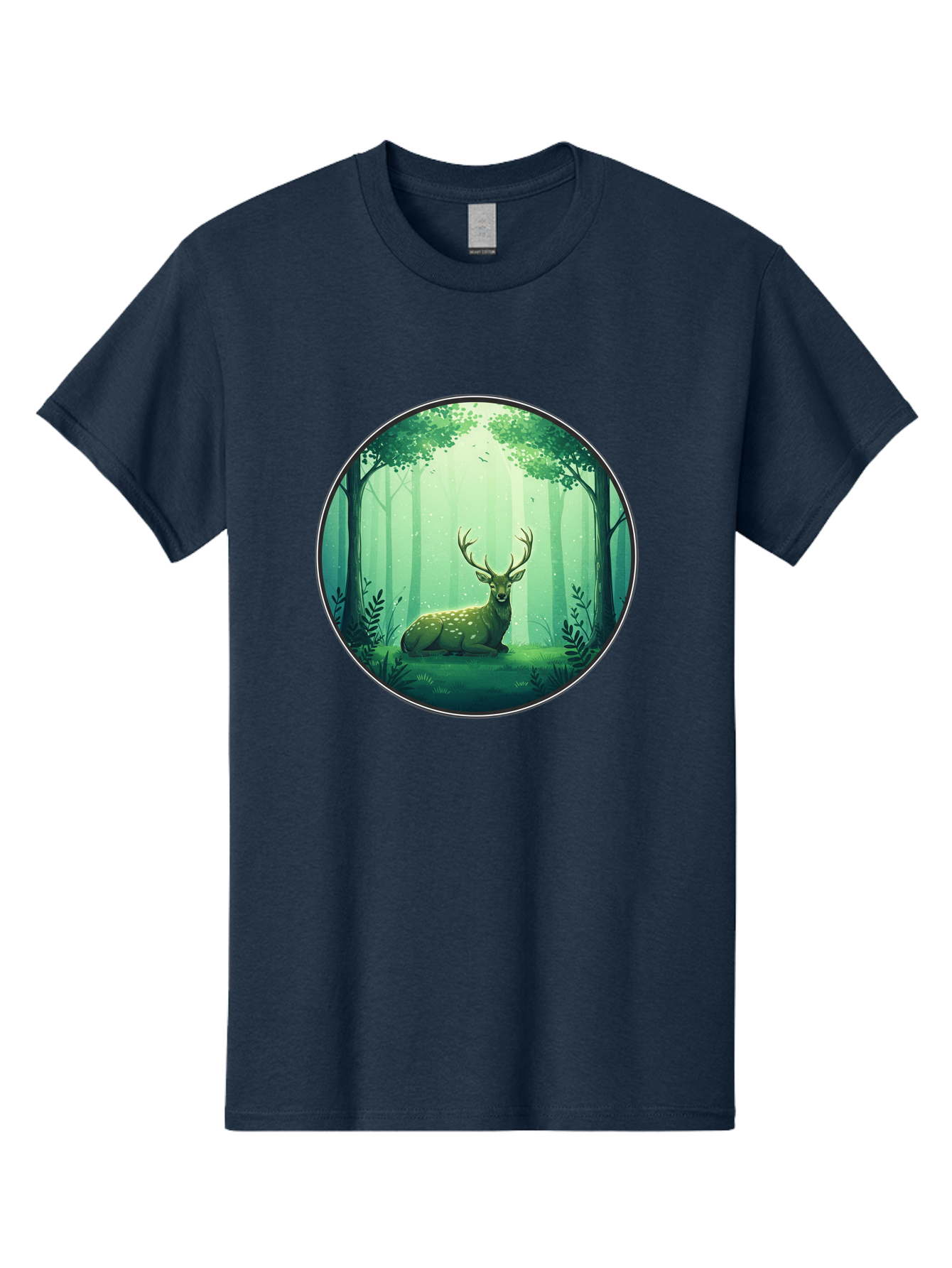 Deer-In-Forest-1 Men'S Graphic Tee, 100% Cotton, Comfortable Casual Summer Wear, Machine Washable, Vintage Camera, Old Camera, Antique Camera, Black Camera, Classic Photography, Photography Equipment, Nostalgic Device, Film Camera, Camera Art Baf025