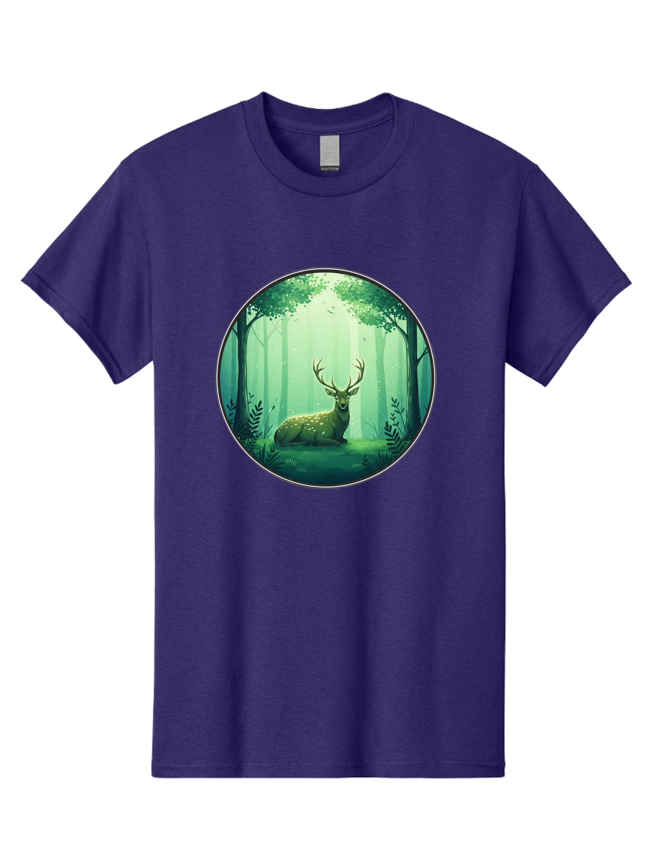 Deer-In-Forest-1 Men'S Graphic Tee, 100% Cotton, Comfortable Casual Summer Wear, Machine Washable, Vintage Camera, Old Camera, Antique Camera, Black Camera, Classic Photography, Photography Equipment, Nostalgic Device, Film Camera, Camera Art Baf025