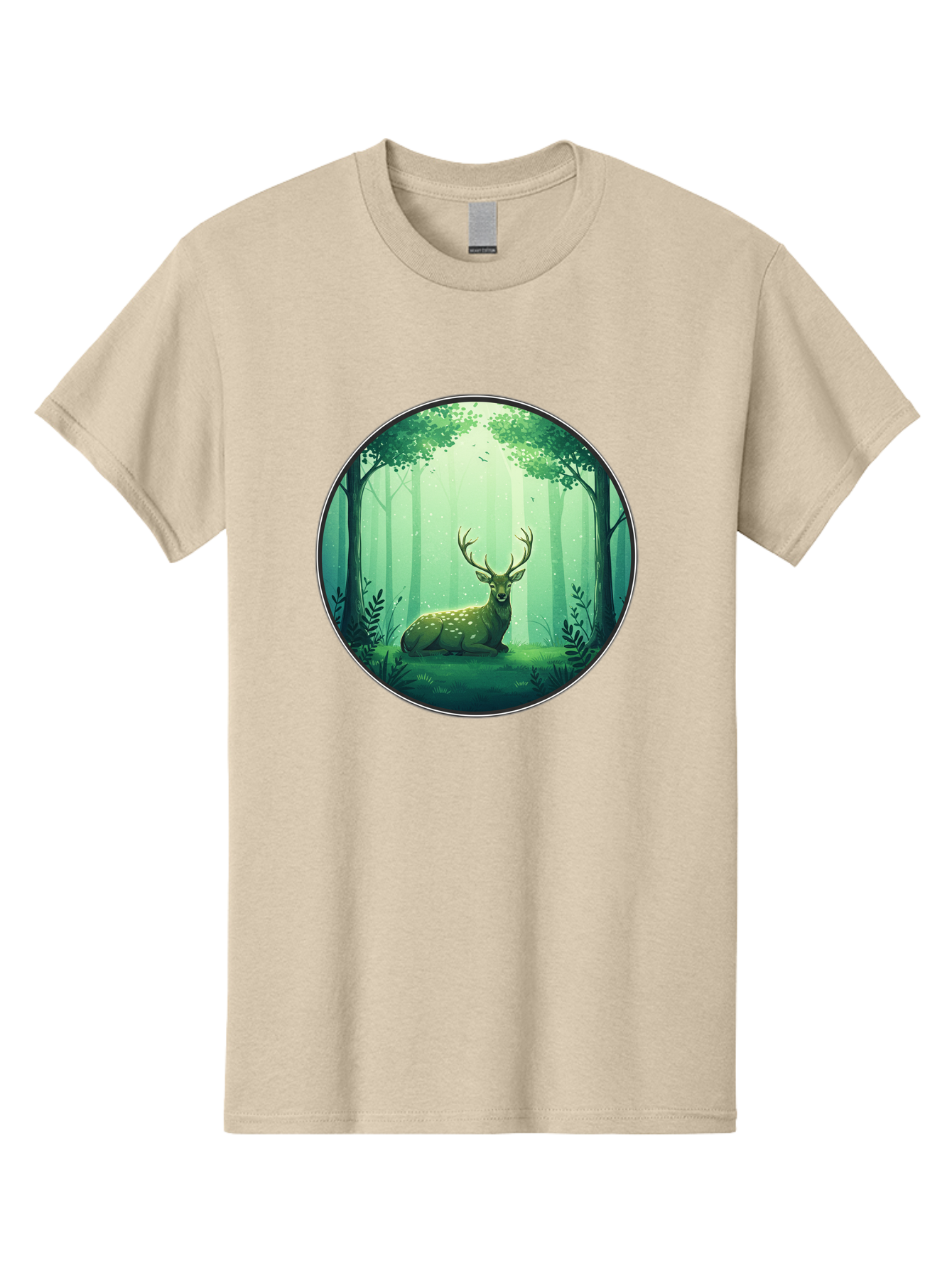 Deer-In-Forest-1 Men'S Graphic Tee, 100% Cotton, Comfortable Casual Summer Wear, Machine Washable, Vintage Camera, Old Camera, Antique Camera, Black Camera, Classic Photography, Photography Equipment, Nostalgic Device, Film Camera, Camera Art Baf025