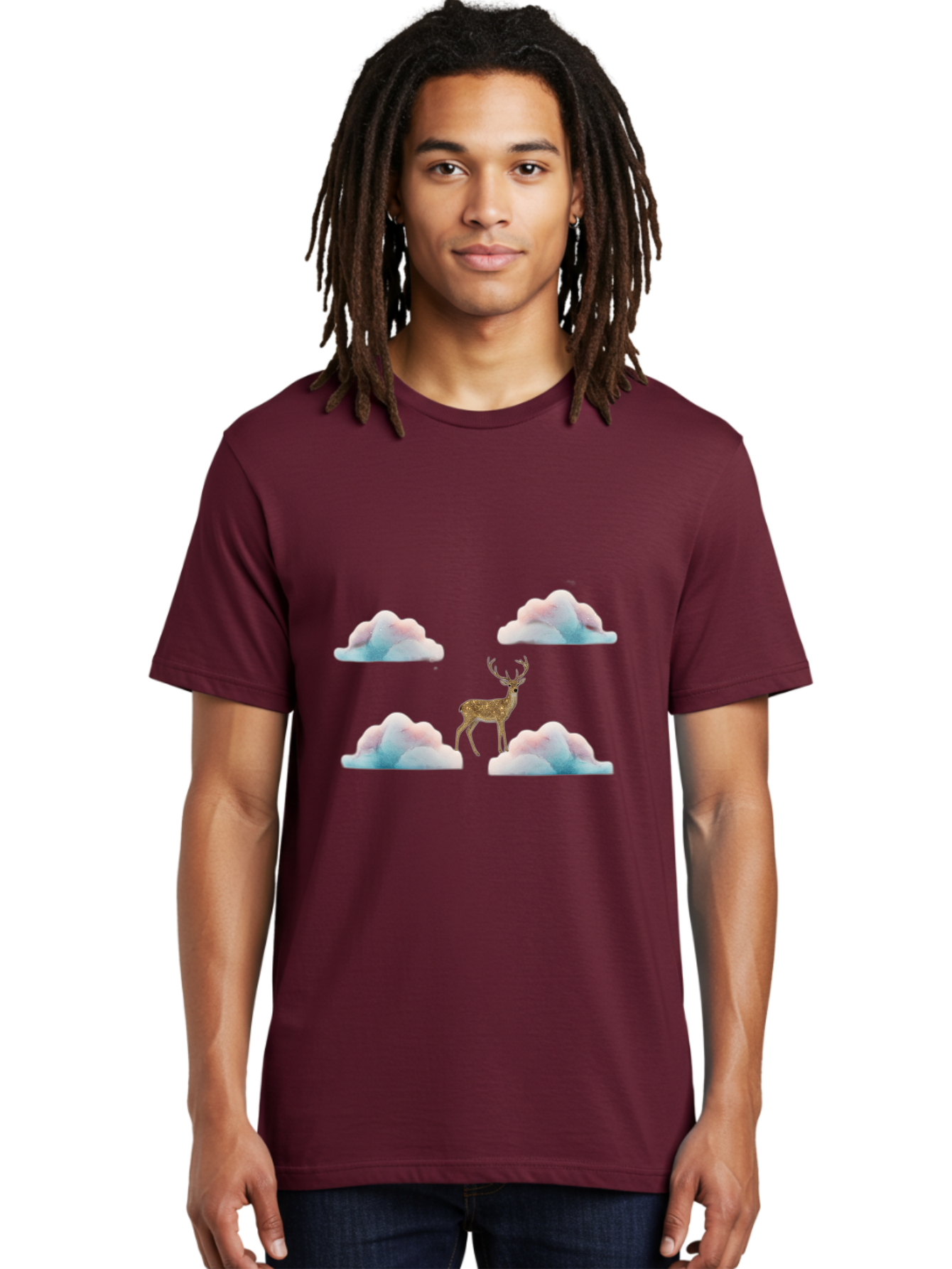 Deer-On-Clouds Men'S Graphic Tee, 100% Cotton, Comfortable Casual Summer Wear, Machine Washable, Vintage Camera, Old Camera, Antique Camera, Black Camera, Classic Photography, Photography Equipment, Nostalgic Device, Film Camera, Camera Art Baf028