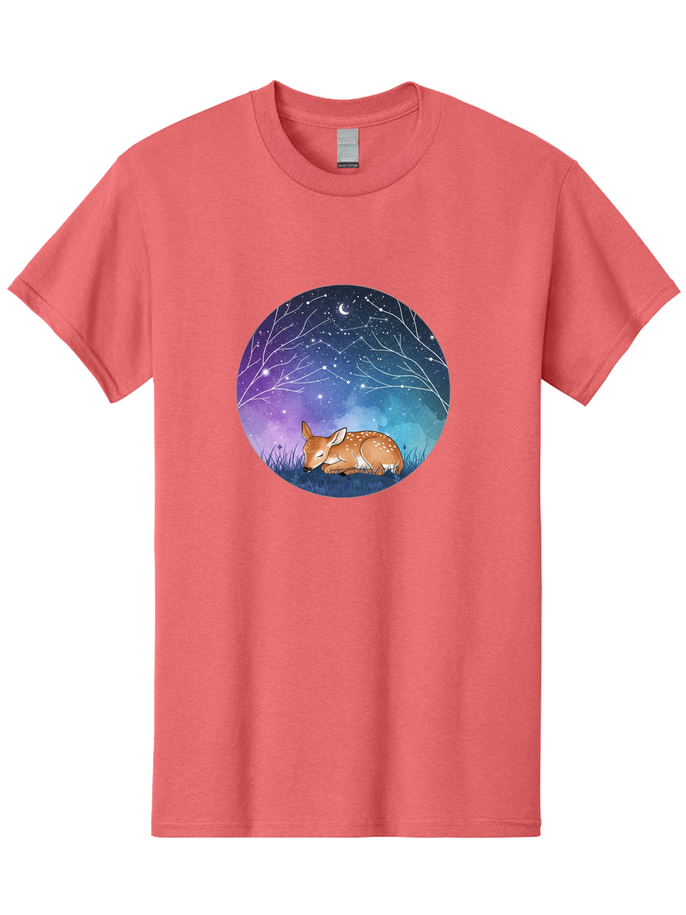 Deer-Under-Starry-Night-Sky Men'S Graphic Tee, 100% Cotton, Comfortable Casual Summer Wear, Machine Washable, Vintage Camera, Old Camera, Antique Camera, Black Camera, Classic Photography, Photography Equipment, Nostalgic Device, Film Camera, Baf030