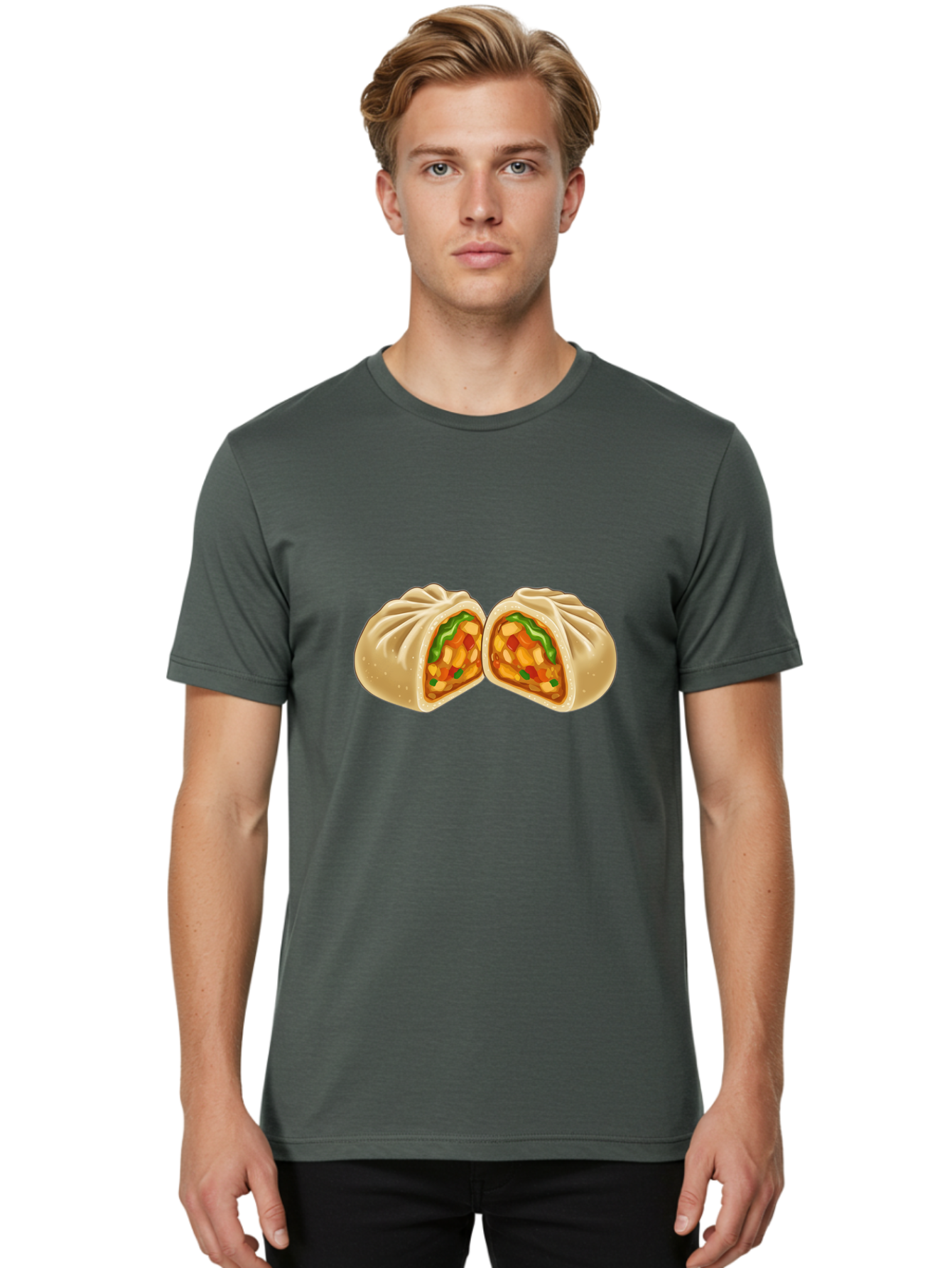 Dim-Sum-Dumplings Men'S Graphic Tee, 100% Cotton, Comfortable Casual Summer Wear, Machine Washable, Vintage Camera, Old Camera, Antique Camera, Black Camera, Classic Photography, Photography Equipment, Nostalgic Device, Film Camera, Camera Art Baf032