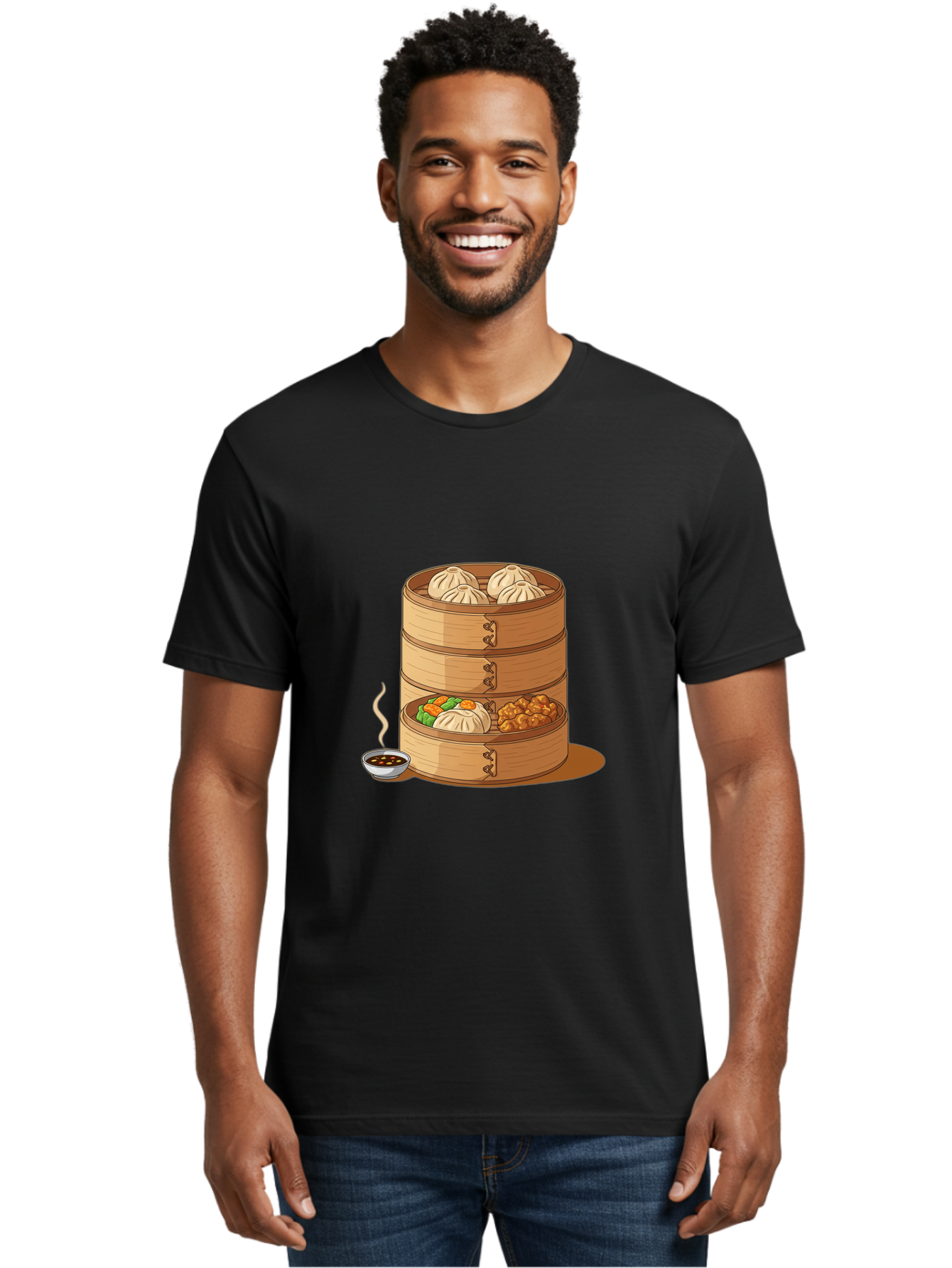 Dim-Sum-Steamer Men'S Graphic Tee, 100% Cotton, Comfortable Casual Summer Wear, Machine Washable, Vintage Camera, Old Camera, Antique Camera, Black Camera, Classic Photography, Photography Equipment, Nostalgic Device, Film Camera, Camera Art Baf033