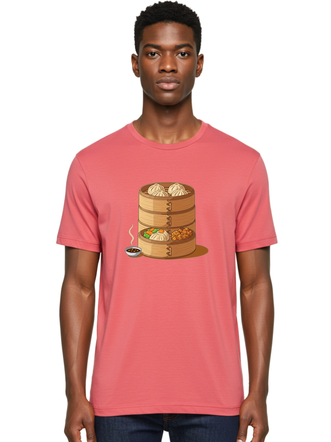 Dim-Sum-Steamer Men'S Graphic Tee, 100% Cotton, Comfortable Casual Summer Wear, Machine Washable, Vintage Camera, Old Camera, Antique Camera, Black Camera, Classic Photography, Photography Equipment, Nostalgic Device, Film Camera, Camera Art Baf033
