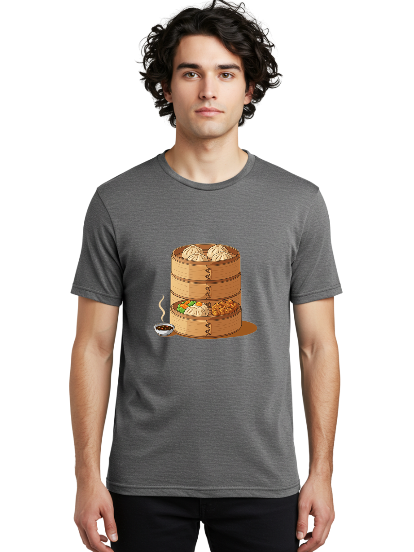 Dim-Sum-Steamer Men'S Graphic Tee, 100% Cotton, Comfortable Casual Summer Wear, Machine Washable, Vintage Camera, Old Camera, Antique Camera, Black Camera, Classic Photography, Photography Equipment, Nostalgic Device, Film Camera, Camera Art Baf033