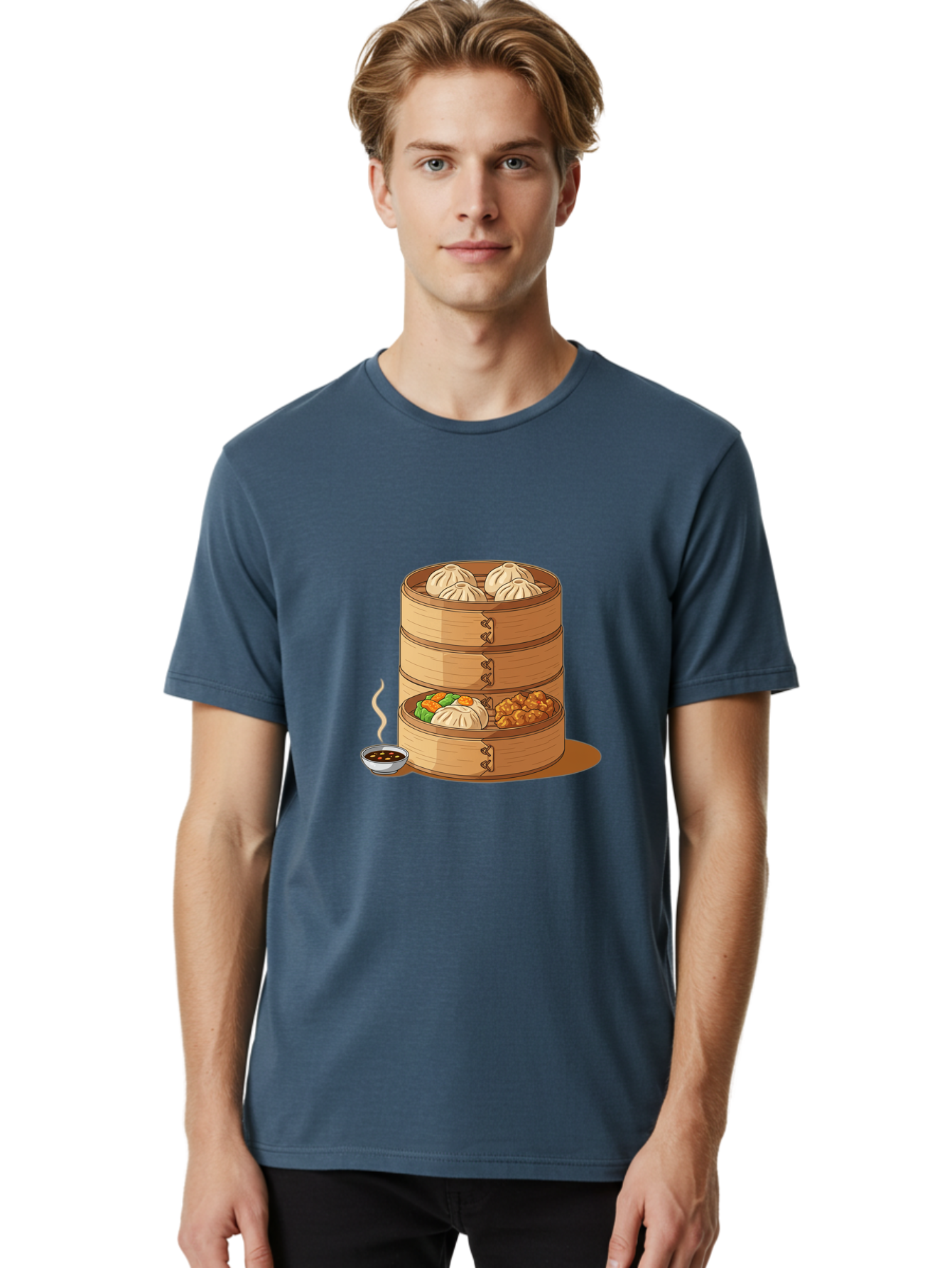 Dim-Sum-Steamer Men'S Graphic Tee, 100% Cotton, Comfortable Casual Summer Wear, Machine Washable, Vintage Camera, Old Camera, Antique Camera, Black Camera, Classic Photography, Photography Equipment, Nostalgic Device, Film Camera, Camera Art Baf033