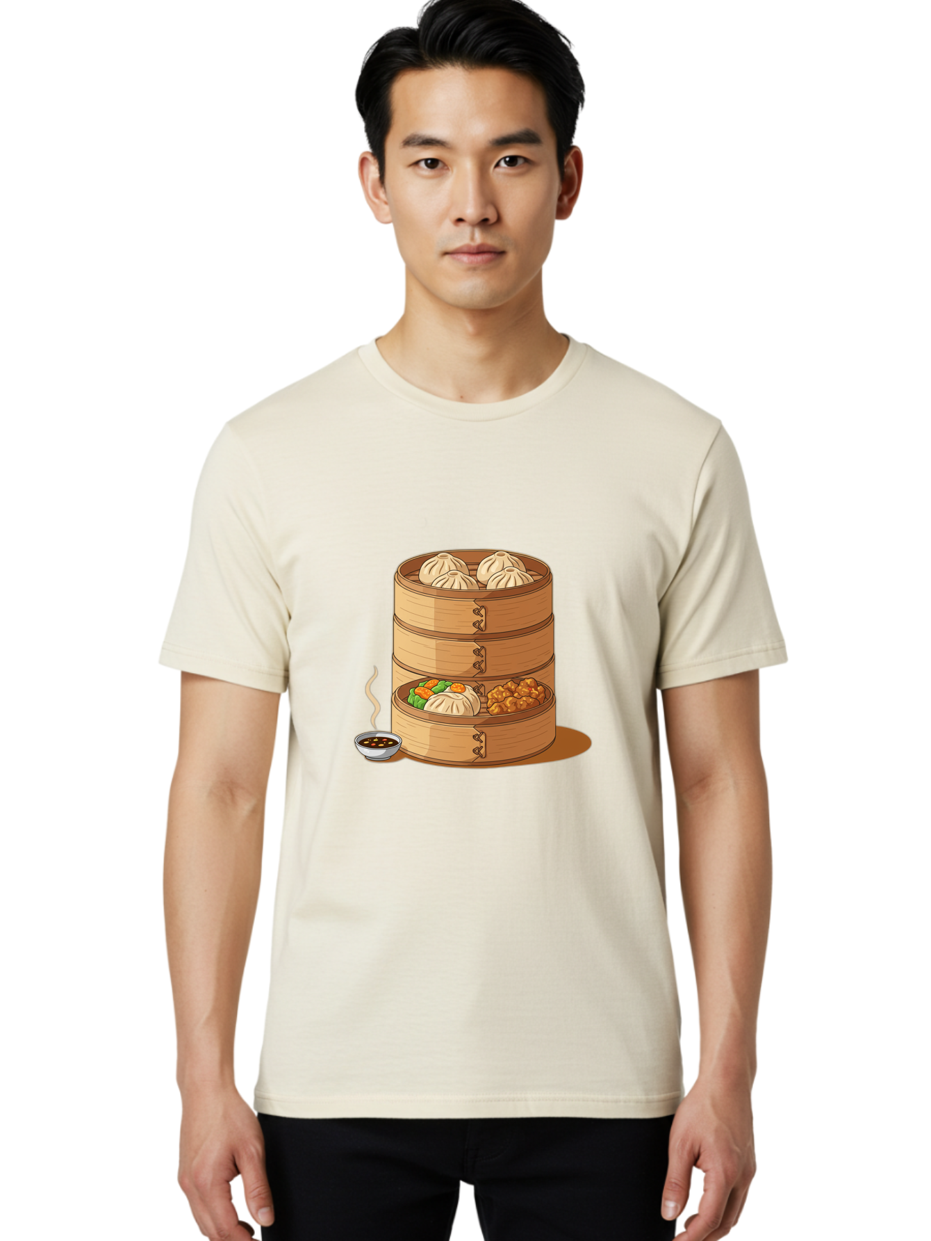 Dim-Sum-Steamer Men'S Graphic Tee, 100% Cotton, Comfortable Casual Summer Wear, Machine Washable, Vintage Camera, Old Camera, Antique Camera, Black Camera, Classic Photography, Photography Equipment, Nostalgic Device, Film Camera, Camera Art Baf033