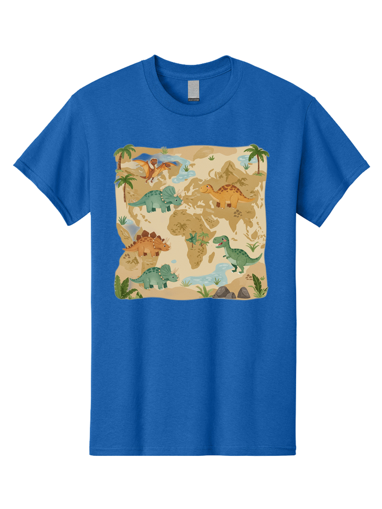 Dinosaur-World-Map Men'S Graphic Tee, 100% Cotton, Comfortable Casual Summer Wear, Machine Washable, Vintage Camera, Old Camera, Antique Camera, Black Camera, Classic Photography, Photography Equipment, Nostalgic Device, Film Camera, Baf035