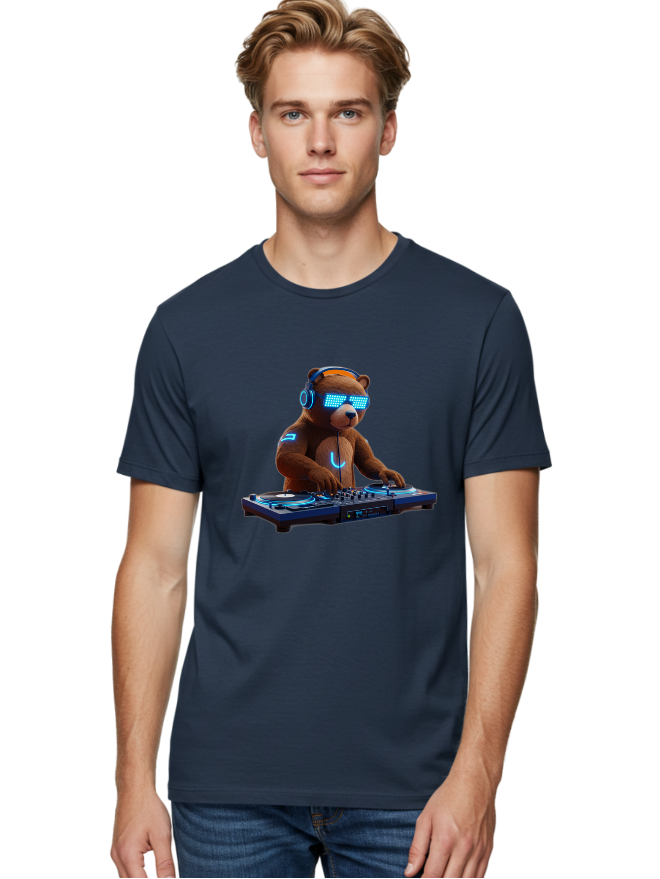 Dj-Bear-1 Men'S Graphic Tee, 100% Cotton, Comfortable Casual Summer Wear, Machine Washable, Vintage Camera, Old Camera, Antique Camera, Black Camera, Classic Photography, Photography Equipment, Nostalgic Device, Film Camera, Camera Art Baf036