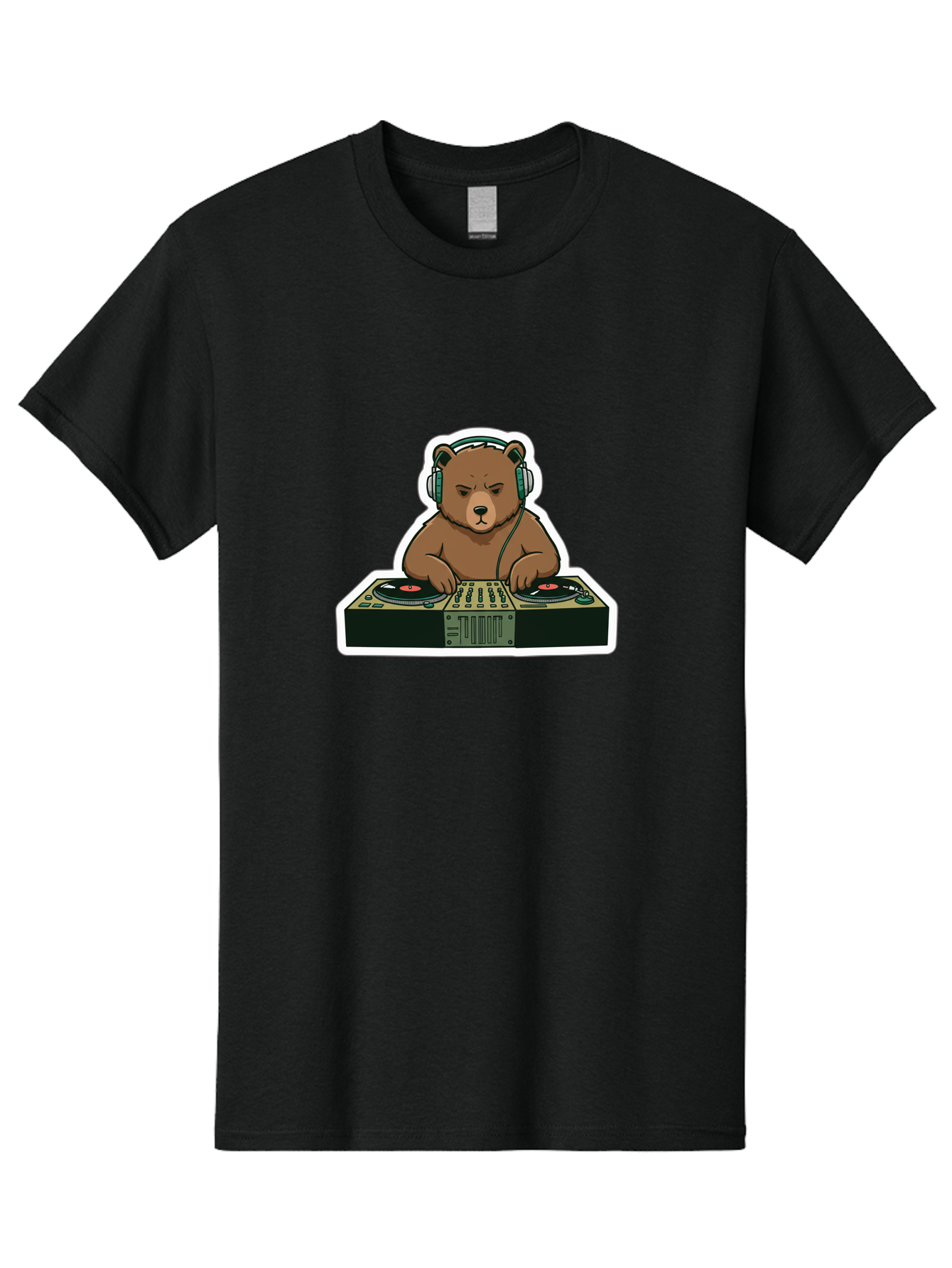 Dj-Bear-2 Men'S Graphic Tee, 100% Cotton, Comfortable Casual Summer Wear, Machine Washable, Vintage Camera, Old Camera, Antique Camera, Black Camera, Classic Photography, Photography Equipment, Nostalgic Device, Film Camera, Camera Art Baf037