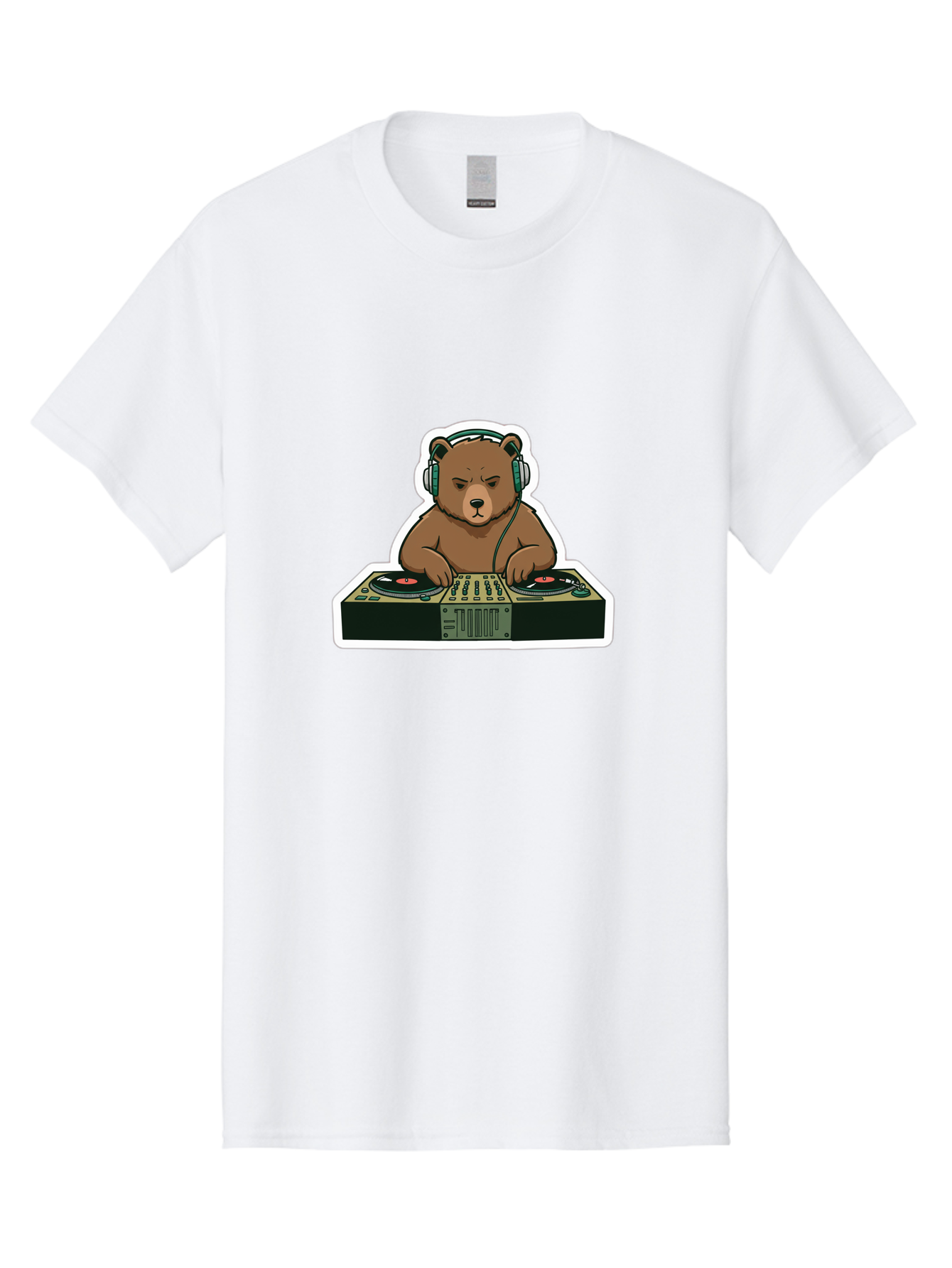 Dj-Bear-2 Men'S Graphic Tee, 100% Cotton, Comfortable Casual Summer Wear, Machine Washable, Vintage Camera, Old Camera, Antique Camera, Black Camera, Classic Photography, Photography Equipment, Nostalgic Device, Film Camera, Camera Art Baf037