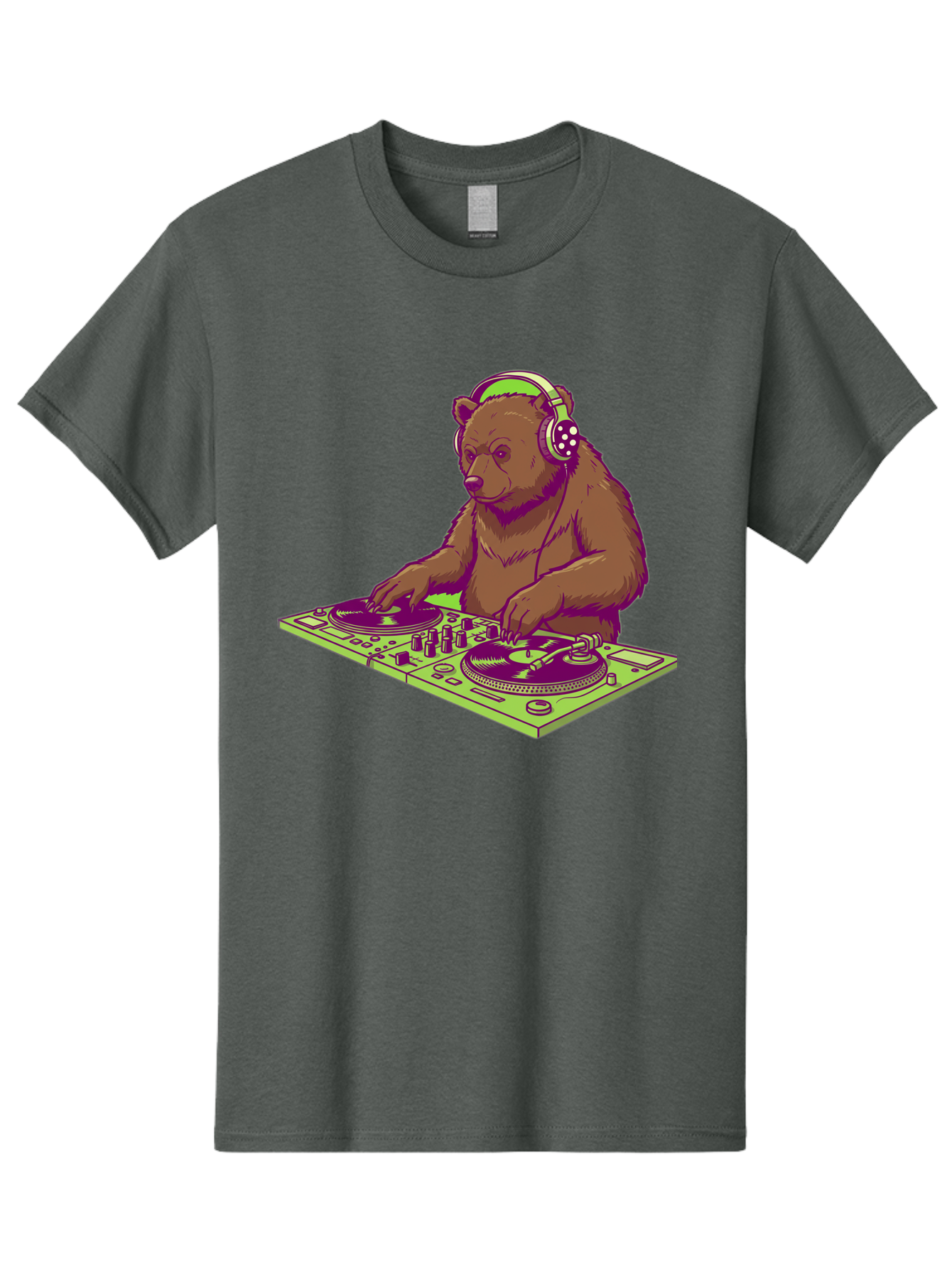 Dj-Bear-3 Men'S Graphic Tee, 100% Cotton, Comfortable Casual Summer Wear, Machine Washable, Vintage Camera, Old Camera, Antique Camera, Black Camera, Classic Photography, Photography Equipment, Nostalgic Device, Film Camera, Camera Art Baf038