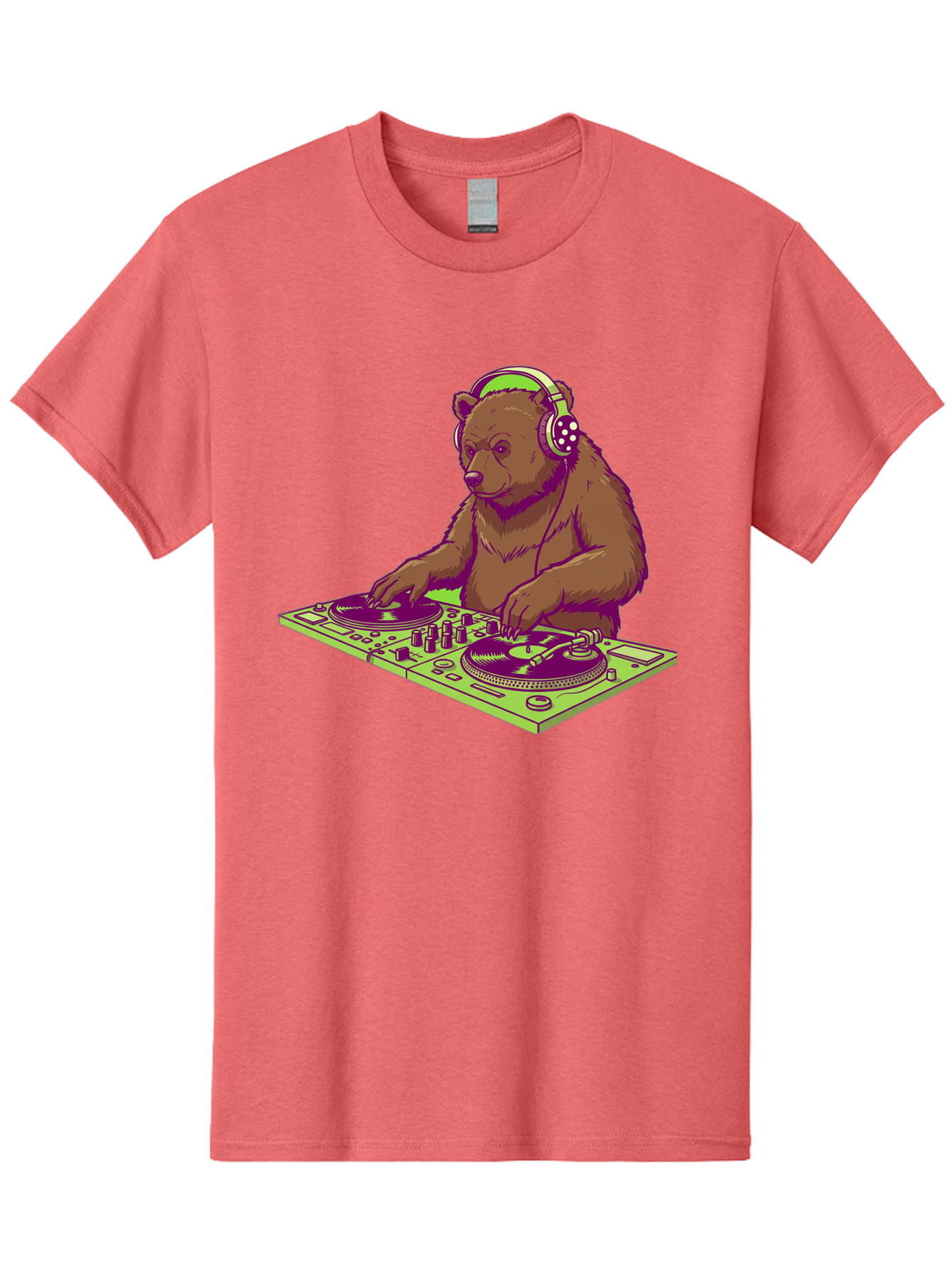 Dj-Bear-3 Men'S Graphic Tee, 100% Cotton, Comfortable Casual Summer Wear, Machine Washable, Vintage Camera, Old Camera, Antique Camera, Black Camera, Classic Photography, Photography Equipment, Nostalgic Device, Film Camera, Camera Art Baf038
