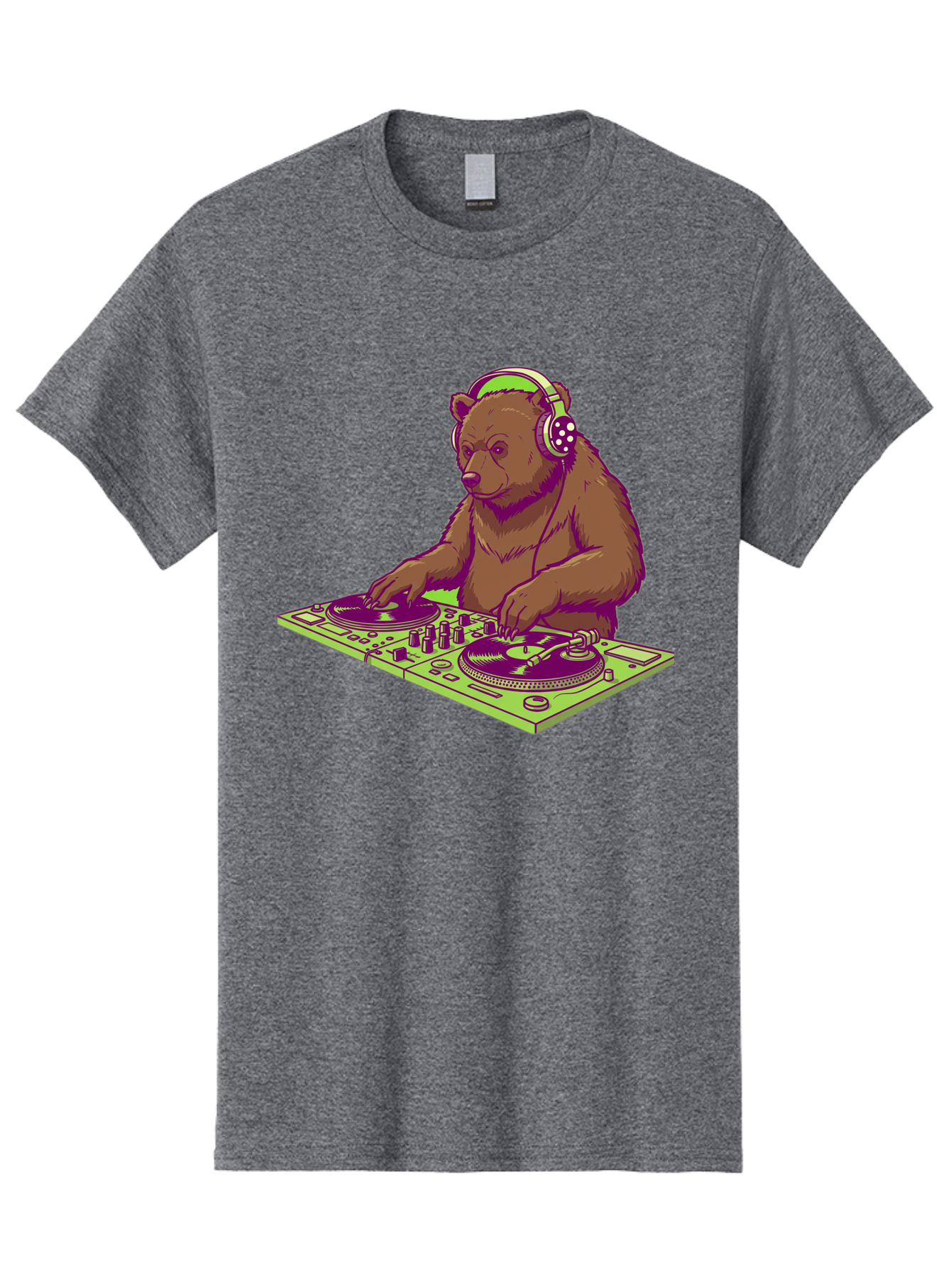 Dj-Bear-3 Men'S Graphic Tee, 100% Cotton, Comfortable Casual Summer Wear, Machine Washable, Vintage Camera, Old Camera, Antique Camera, Black Camera, Classic Photography, Photography Equipment, Nostalgic Device, Film Camera, Camera Art Baf038