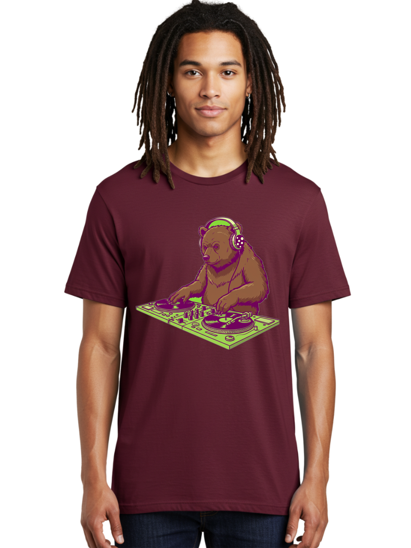 Dj-Bear-3 Men'S Graphic Tee, 100% Cotton, Comfortable Casual Summer Wear, Machine Washable, Vintage Camera, Old Camera, Antique Camera, Black Camera, Classic Photography, Photography Equipment, Nostalgic Device, Film Camera, Camera Art Baf038