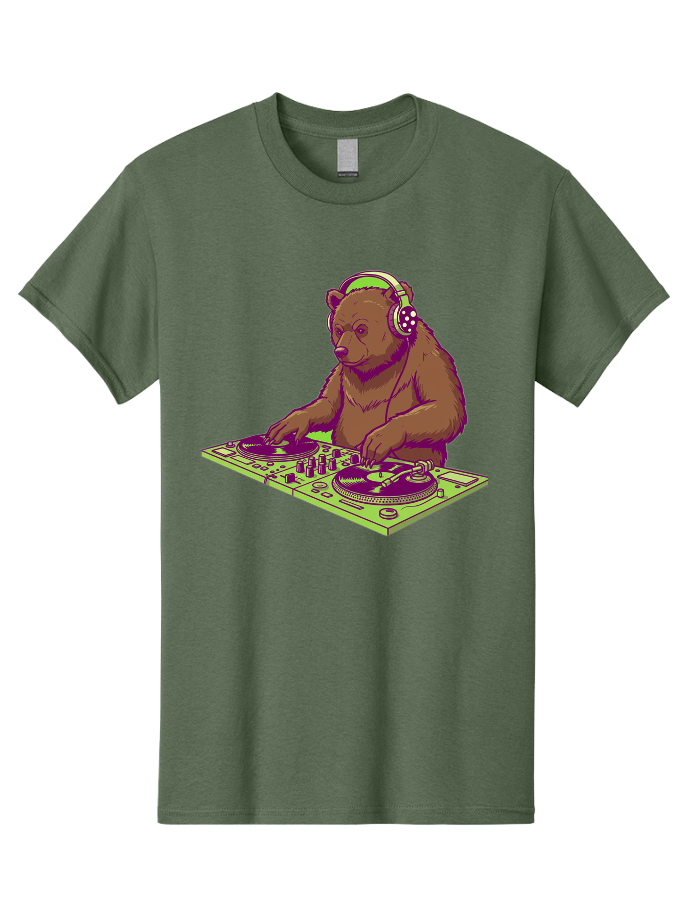 Dj-Bear-3 Men'S Graphic Tee, 100% Cotton, Comfortable Casual Summer Wear, Machine Washable, Vintage Camera, Old Camera, Antique Camera, Black Camera, Classic Photography, Photography Equipment, Nostalgic Device, Film Camera, Camera Art Baf038