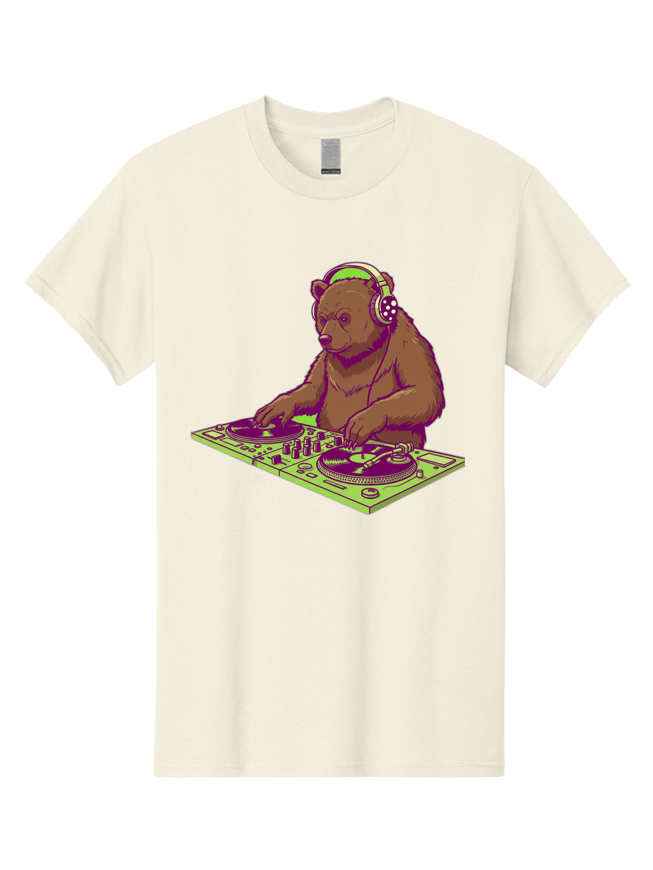Dj-Bear-3 Men'S Graphic Tee, 100% Cotton, Comfortable Casual Summer Wear, Machine Washable, Vintage Camera, Old Camera, Antique Camera, Black Camera, Classic Photography, Photography Equipment, Nostalgic Device, Film Camera, Camera Art Baf038