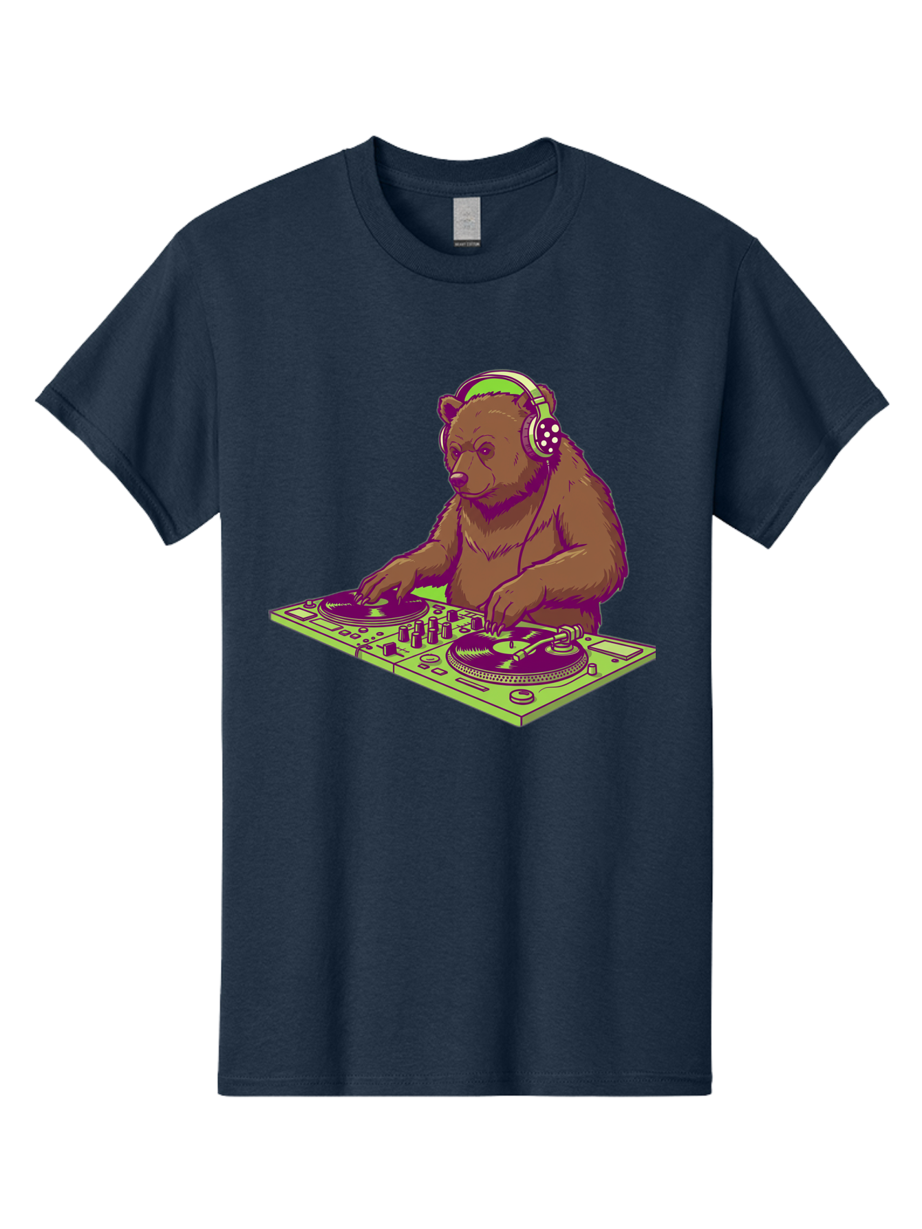 Dj-Bear-3 Men'S Graphic Tee, 100% Cotton, Comfortable Casual Summer Wear, Machine Washable, Vintage Camera, Old Camera, Antique Camera, Black Camera, Classic Photography, Photography Equipment, Nostalgic Device, Film Camera, Camera Art Baf038
