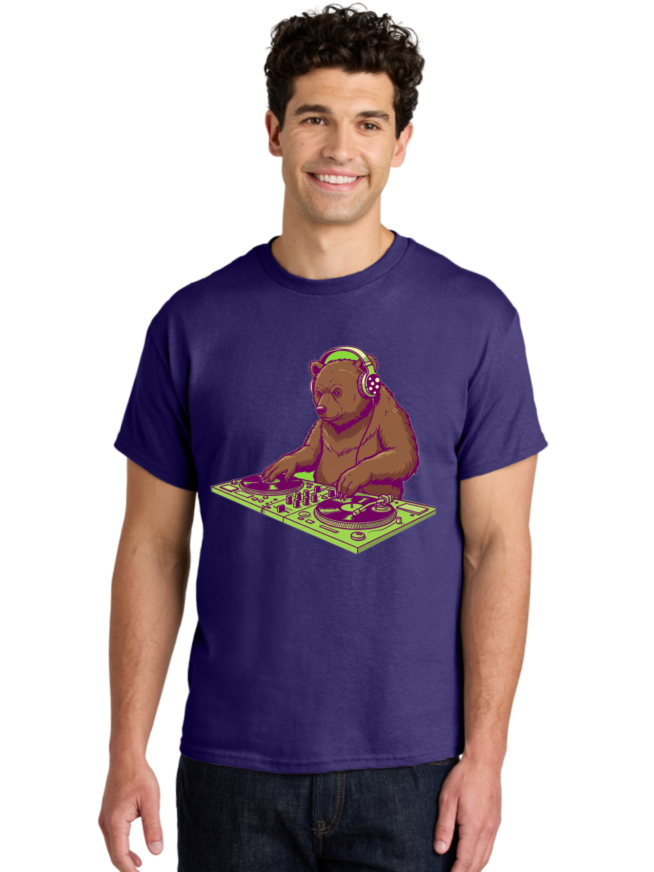 Dj-Bear-3 Men'S Graphic Tee, 100% Cotton, Comfortable Casual Summer Wear, Machine Washable, Vintage Camera, Old Camera, Antique Camera, Black Camera, Classic Photography, Photography Equipment, Nostalgic Device, Film Camera, Camera Art Baf038