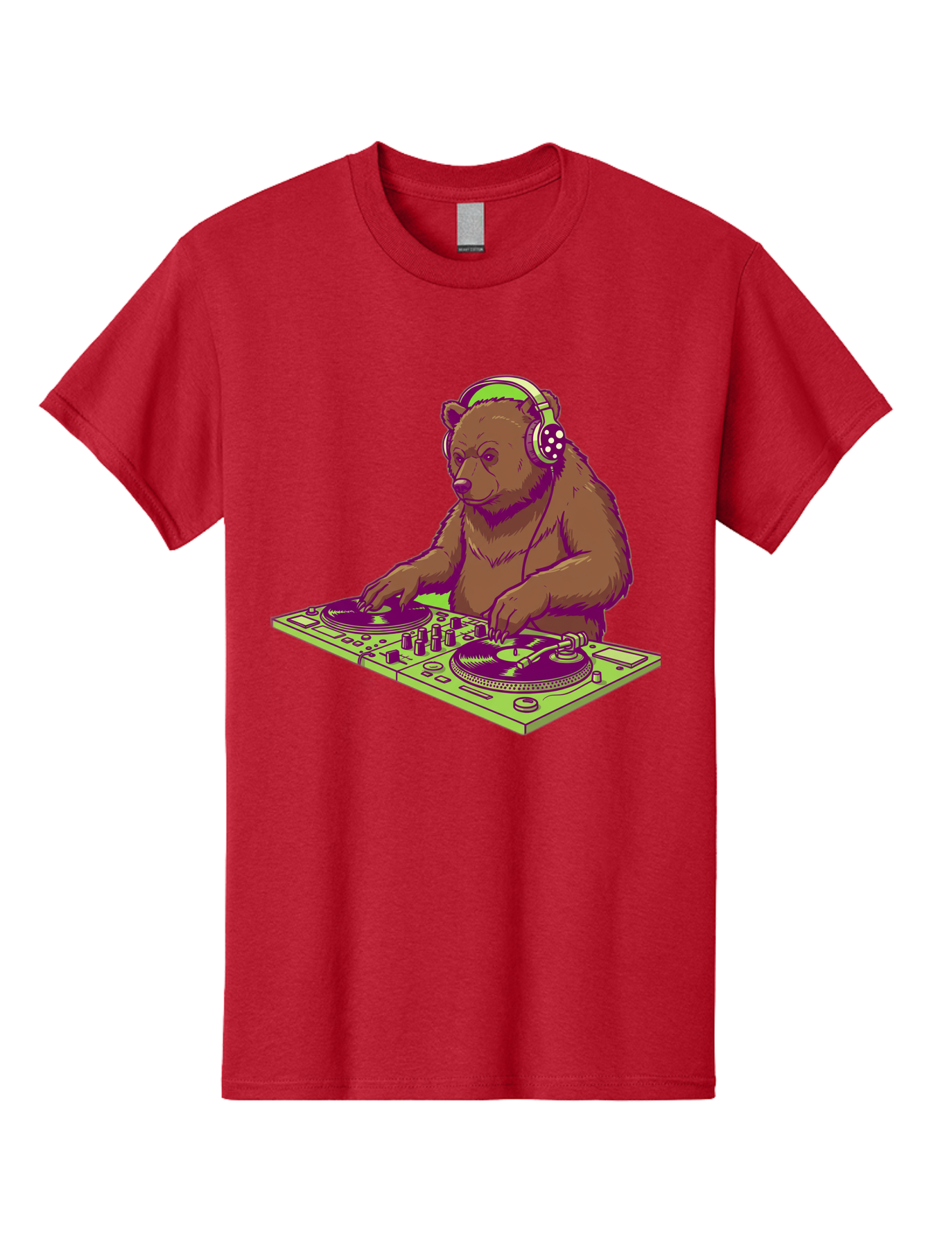 Dj-Bear-3 Men'S Graphic Tee, 100% Cotton, Comfortable Casual Summer Wear, Machine Washable, Vintage Camera, Old Camera, Antique Camera, Black Camera, Classic Photography, Photography Equipment, Nostalgic Device, Film Camera, Camera Art Baf038