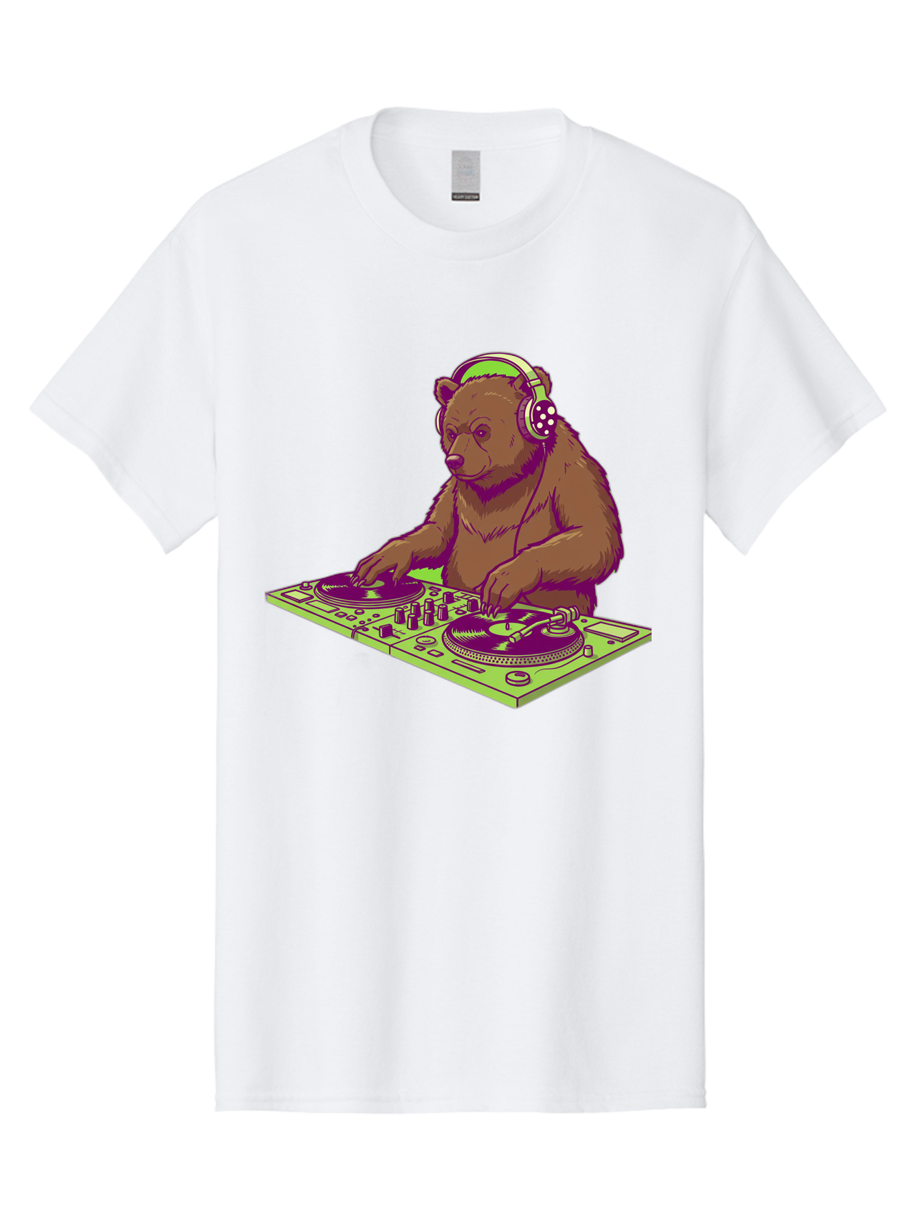 Dj-Bear-3 Men'S Graphic Tee, 100% Cotton, Comfortable Casual Summer Wear, Machine Washable, Vintage Camera, Old Camera, Antique Camera, Black Camera, Classic Photography, Photography Equipment, Nostalgic Device, Film Camera, Camera Art Baf038