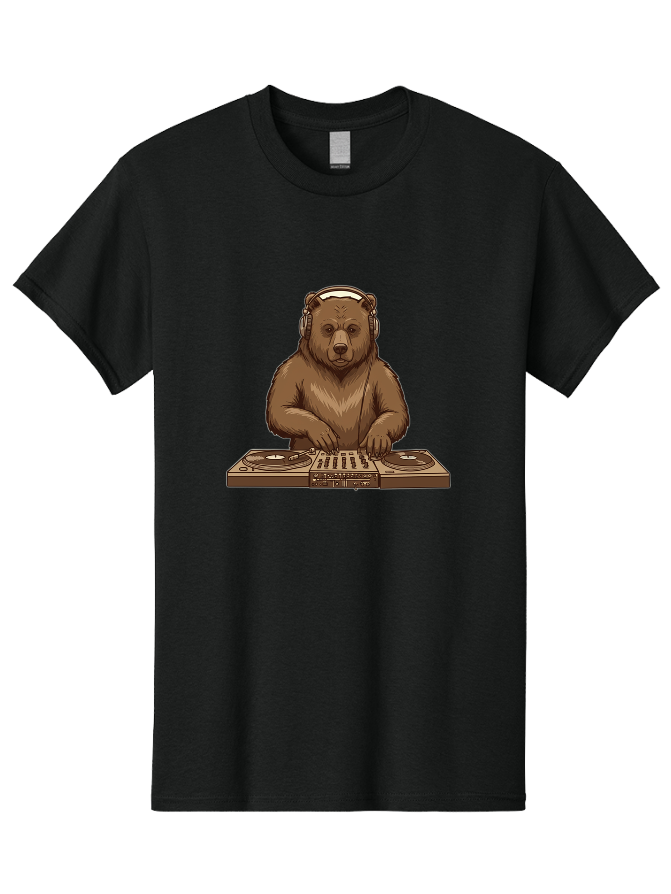 Dj-Bear-4 Men'S Graphic Tee, 100% Cotton, Comfortable Casual Summer Wear, Machine Washable, Vintage Camera, Old Camera, Antique Camera, Black Camera, Classic Photography, Photography Equipment, Nostalgic Device, Film Camera, Camera Art Baf039