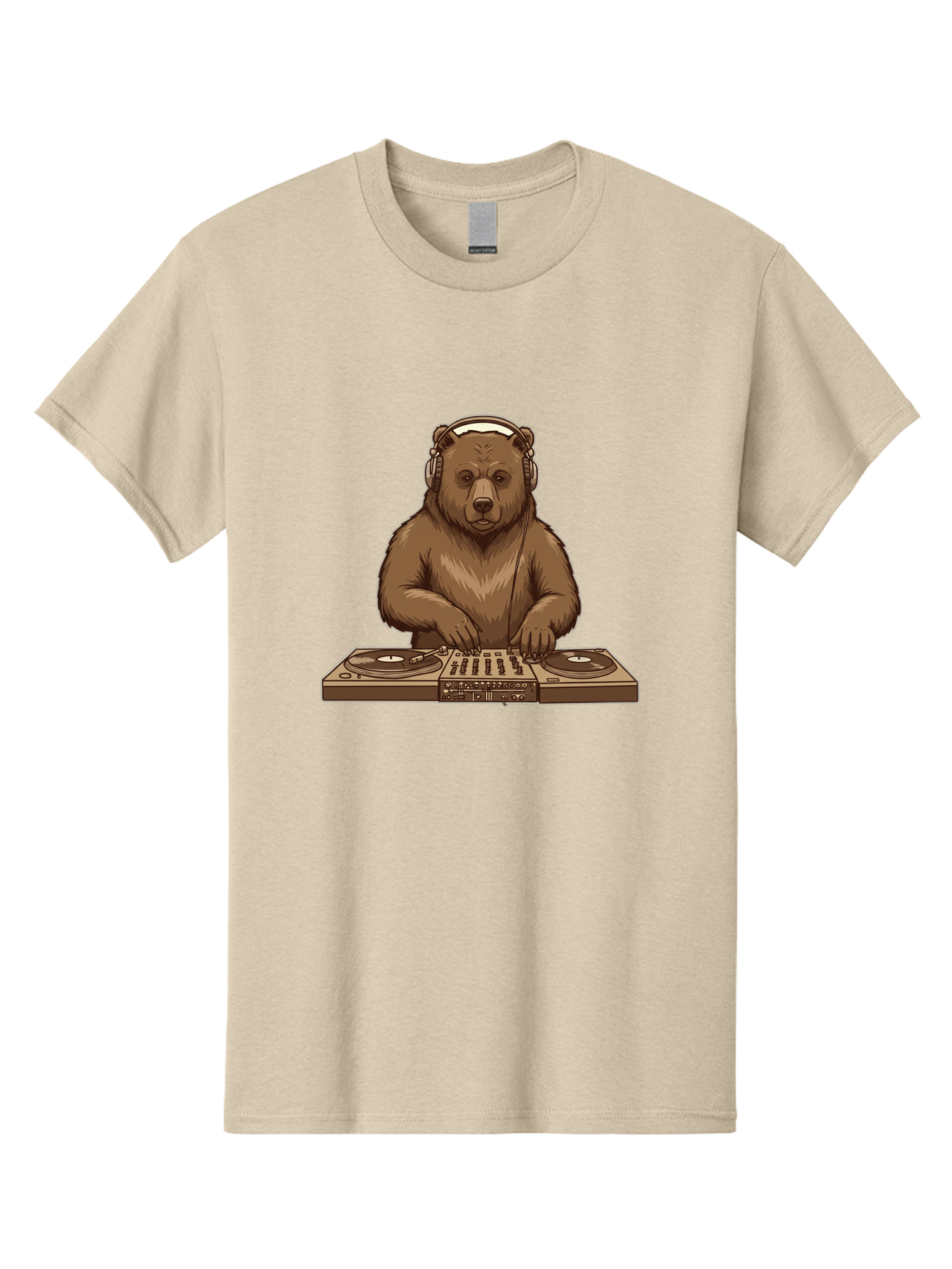 Dj-Bear-4 Men'S Graphic Tee, 100% Cotton, Comfortable Casual Summer Wear, Machine Washable, Vintage Camera, Old Camera, Antique Camera, Black Camera, Classic Photography, Photography Equipment, Nostalgic Device, Film Camera, Camera Art Baf039