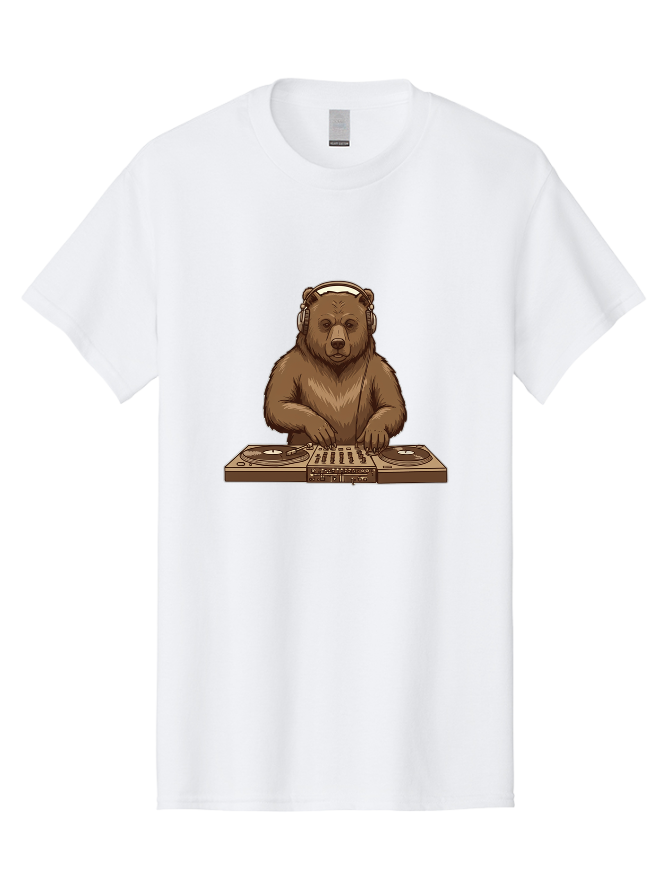 Dj-Bear-4 Men'S Graphic Tee, 100% Cotton, Comfortable Casual Summer Wear, Machine Washable, Vintage Camera, Old Camera, Antique Camera, Black Camera, Classic Photography, Photography Equipment, Nostalgic Device, Film Camera, Camera Art Baf039