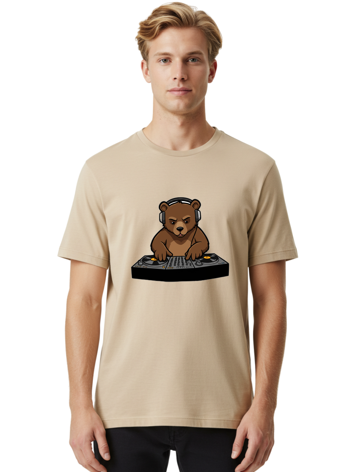 Dj-Bear Men'S Graphic Tee, 100% Cotton, Comfortable Casual Summer Wear, Machine Washable, Vintage Camera, Old Camera, Antique Camera, Black Camera, Classic Photography, Photography Equipment, Nostalgic Device, Film Camera, Camera Art Baf043