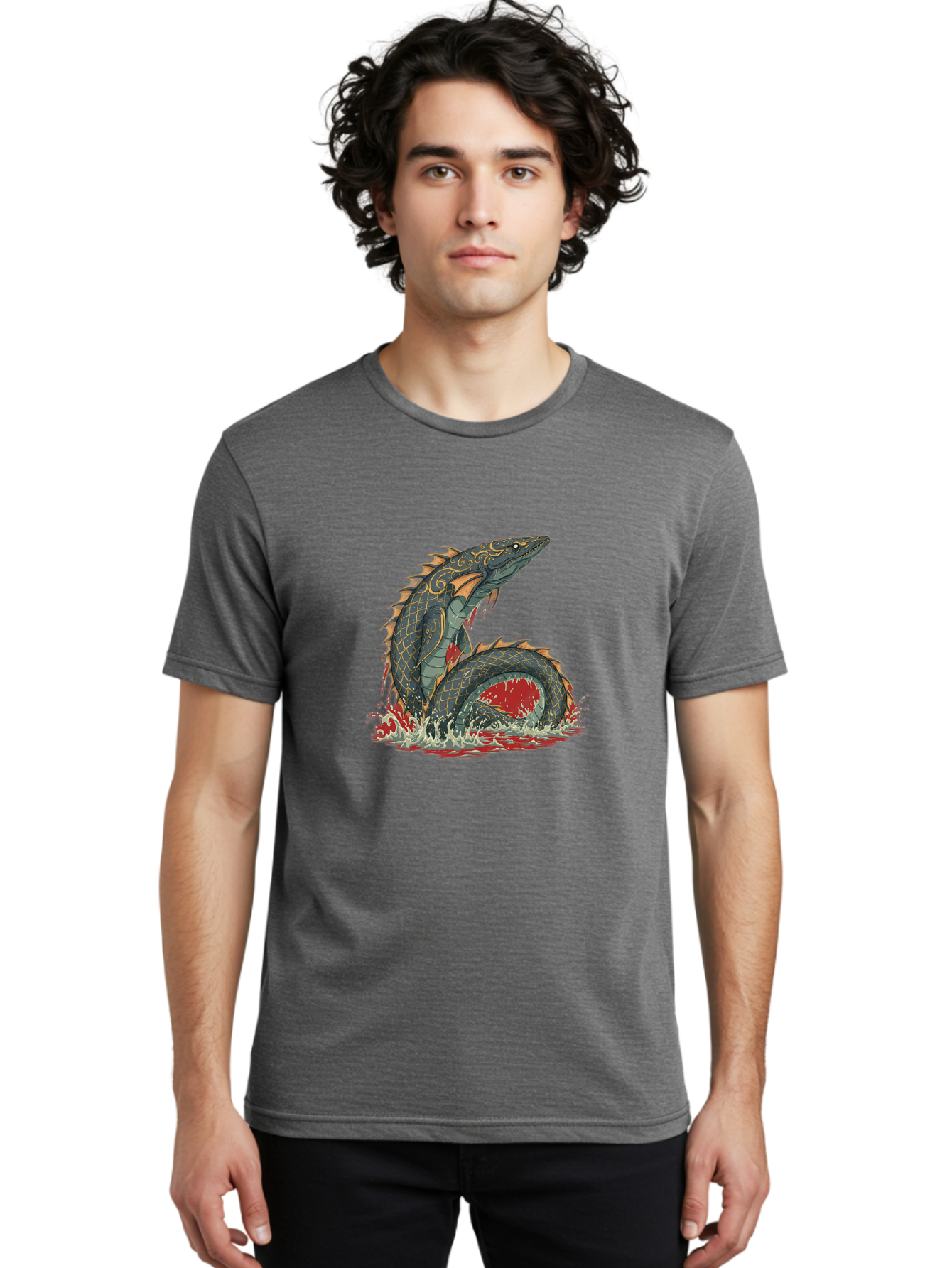 Dragon-Fish Men'S Graphic Tee, 100% Cotton, Comfortable Casual Summer Wear, Machine Washable, Vintage Camera, Old Camera, Antique Camera, Black Camera, Classic Photography, Photography Equipment, Nostalgic Device, Film Camera, Camera Art Baf044
