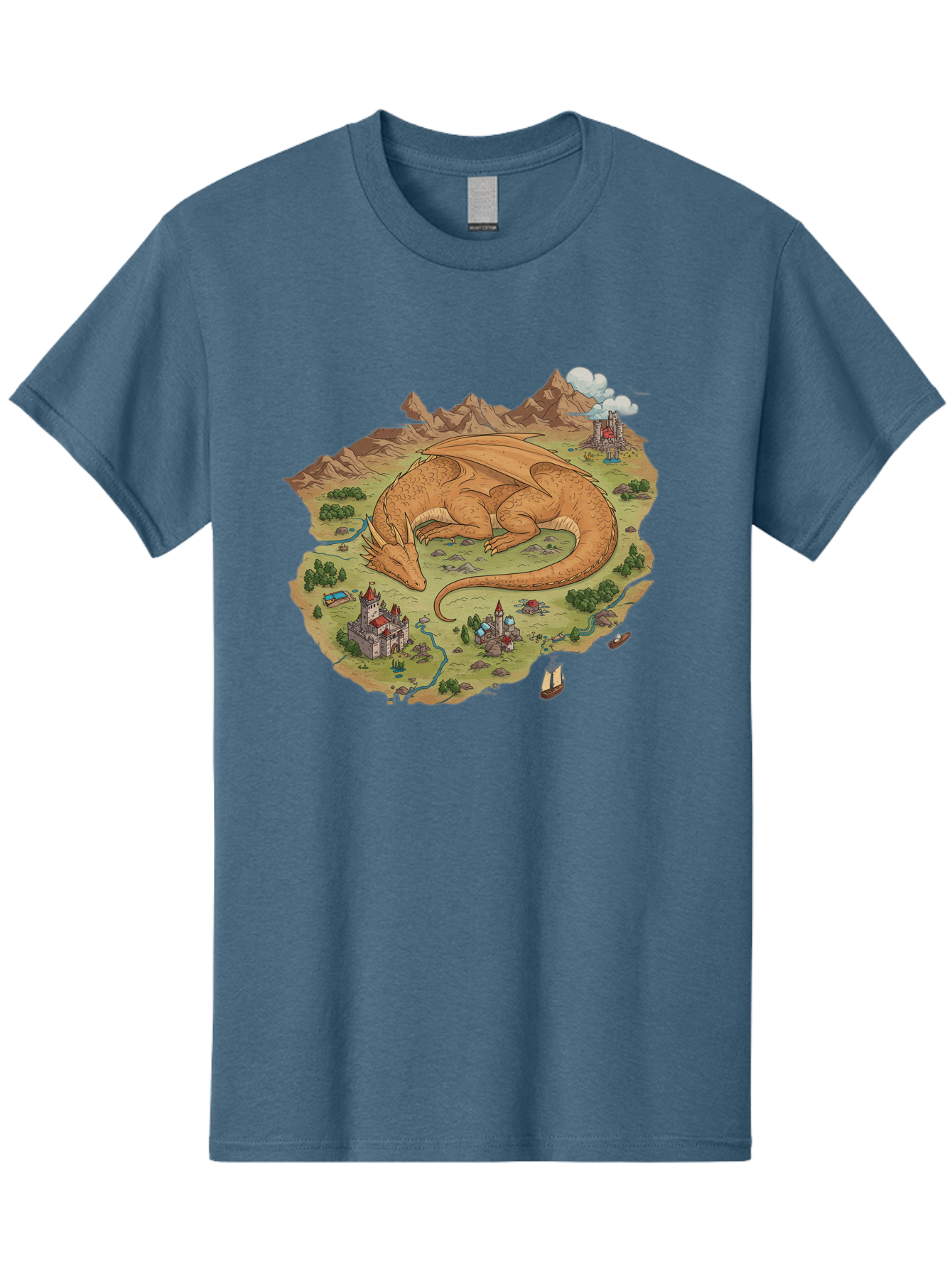 Dragon-Landscape Men'S Graphic Tee, 100% Cotton, Comfortable Casual Summer Wear, Machine Washable, Vintage Camera, Old Camera, Antique Camera, Black Camera, Classic Photography, Photography Equipment, Nostalgic Device, Film Camera, Camera Art Baf045