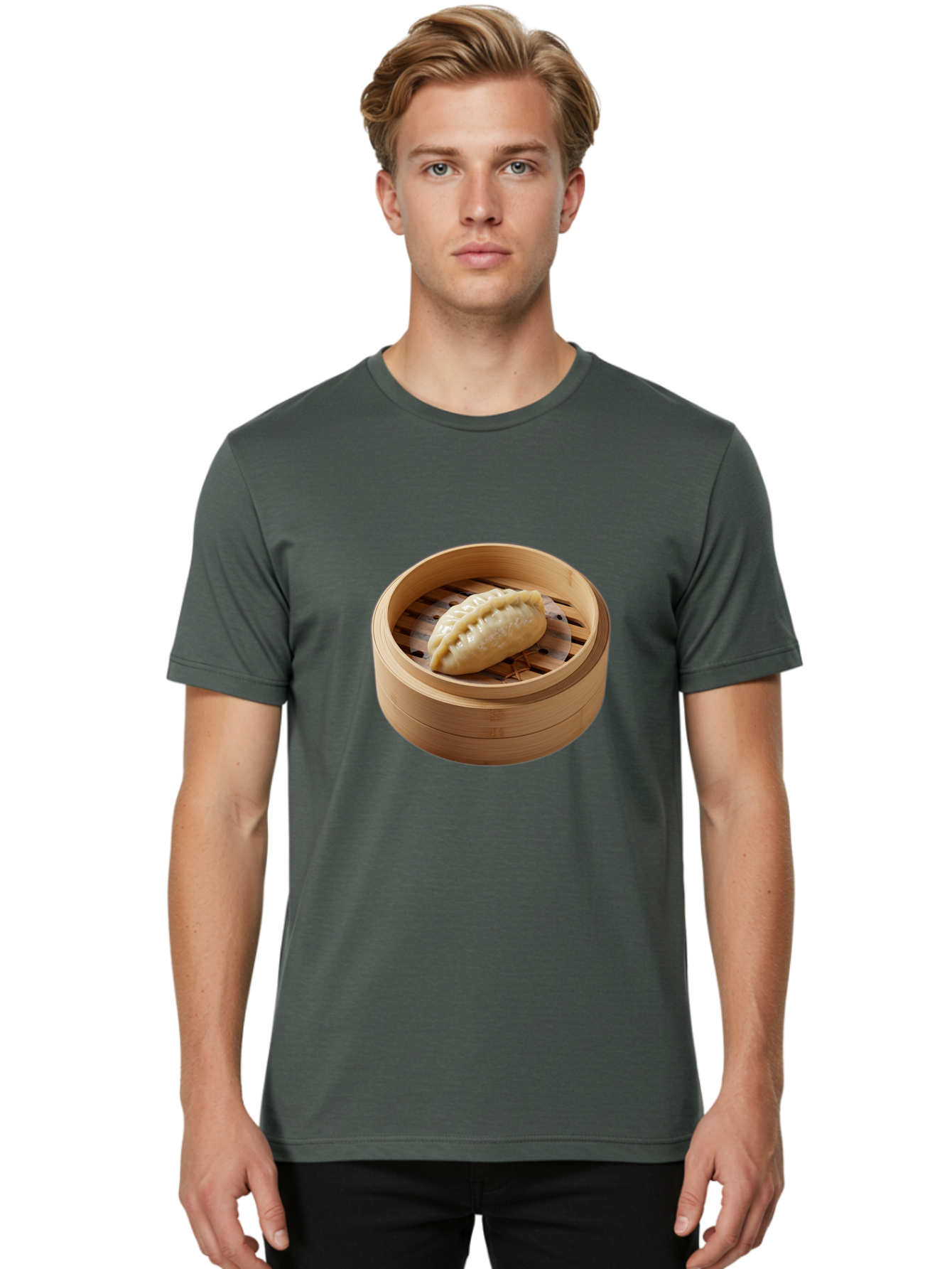 Dumpling-1 Men'S Graphic Tee, 100% Cotton, Comfortable Casual Summer Wear, Machine Washable, Vintage Camera, Old Camera, Antique Camera, Black Camera, Classic Photography, Photography Equipment, Nostalgic Device, Film Camera, Camera Art Baf046