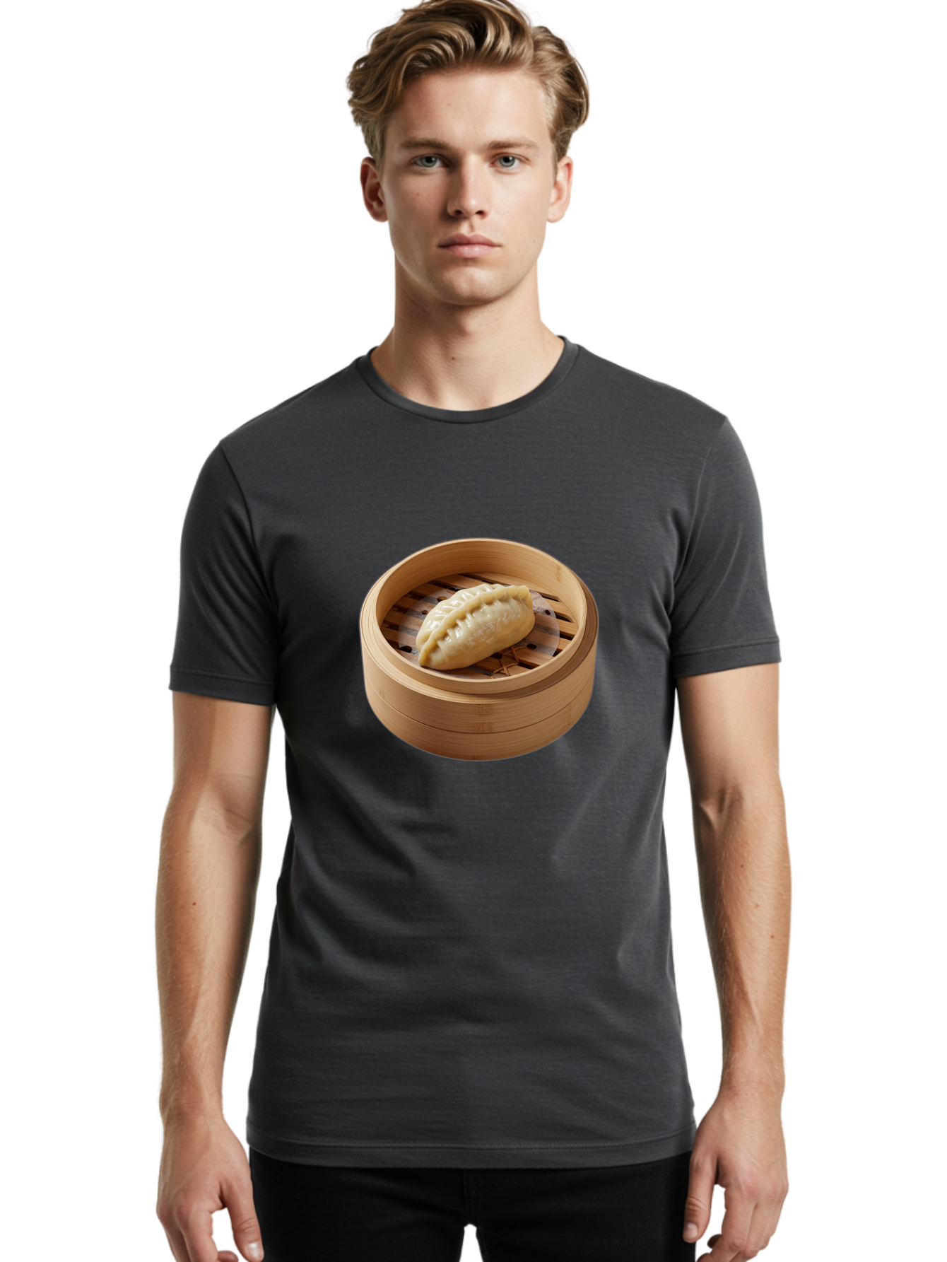 Dumpling-1 Men'S Graphic Tee, 100% Cotton, Comfortable Casual Summer Wear, Machine Washable, Vintage Camera, Old Camera, Antique Camera, Black Camera, Classic Photography, Photography Equipment, Nostalgic Device, Film Camera, Camera Art Baf046