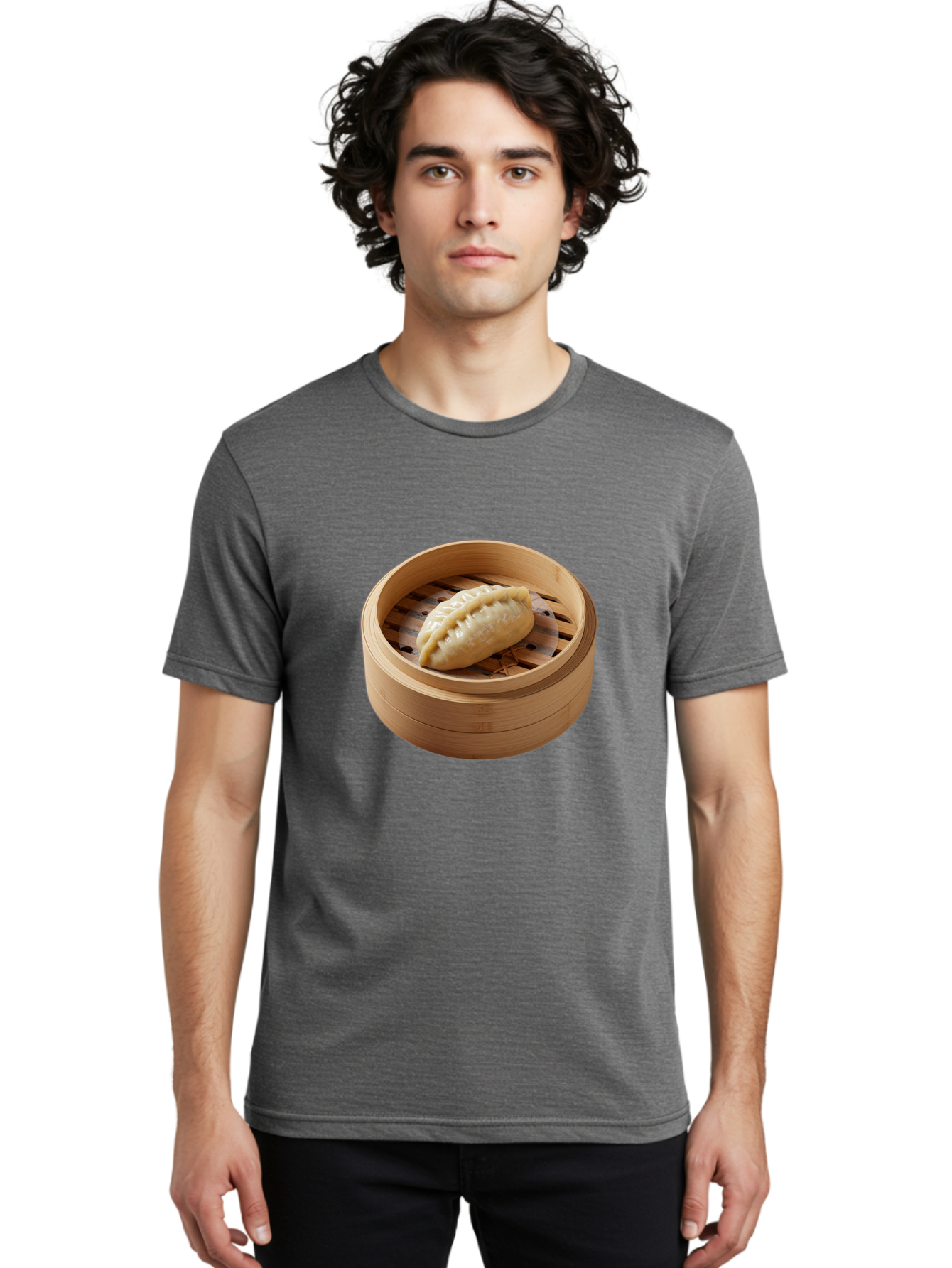 Dumpling-1 Men'S Graphic Tee, 100% Cotton, Comfortable Casual Summer Wear, Machine Washable, Vintage Camera, Old Camera, Antique Camera, Black Camera, Classic Photography, Photography Equipment, Nostalgic Device, Film Camera, Camera Art Baf046