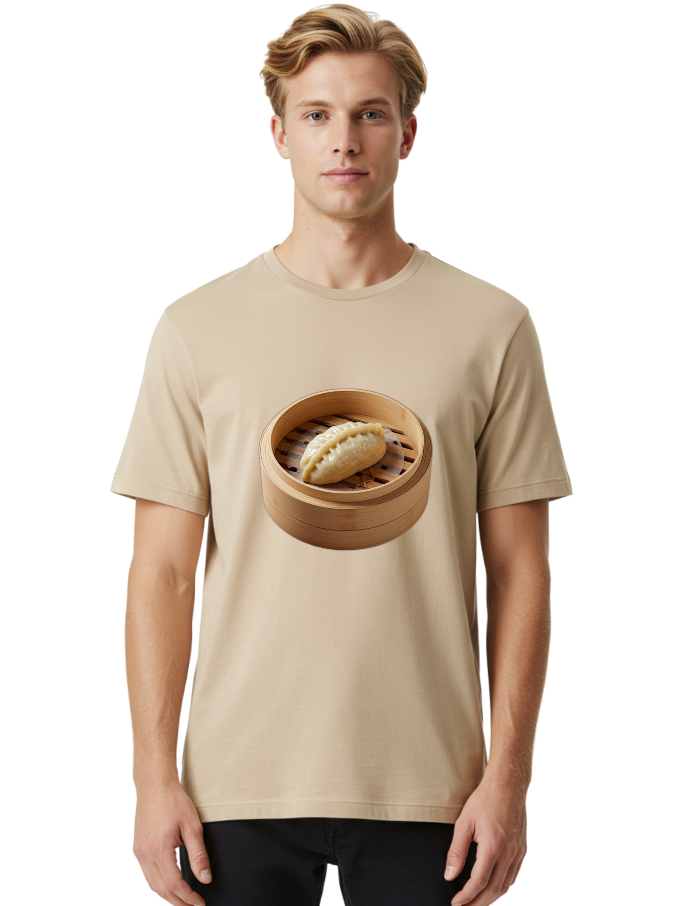 Dumpling-1 Men'S Graphic Tee, 100% Cotton, Comfortable Casual Summer Wear, Machine Washable, Vintage Camera, Old Camera, Antique Camera, Black Camera, Classic Photography, Photography Equipment, Nostalgic Device, Film Camera, Camera Art Baf046